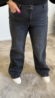 MOM WIDE LEG JEANS MERK GOODIES DJ2456 (40 bis 48) - GRAU