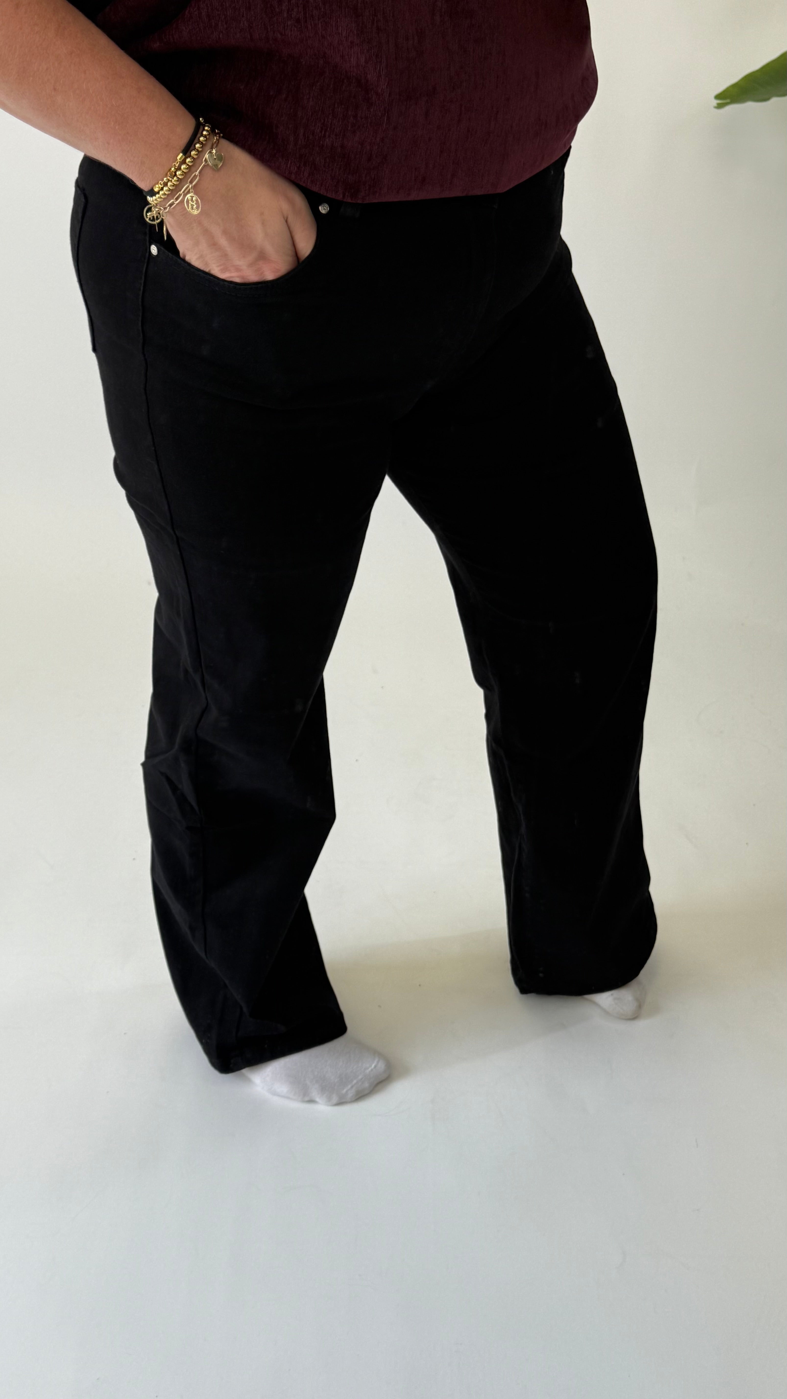 MOM WIDE LEG JEANS MERK GOODIES DJ2456 (40 bis 48) - GRAU