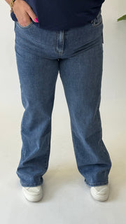 MOM WIDE LEG JEANS MERK GOODIES DJ2456 (40 bis 48) - GRAU