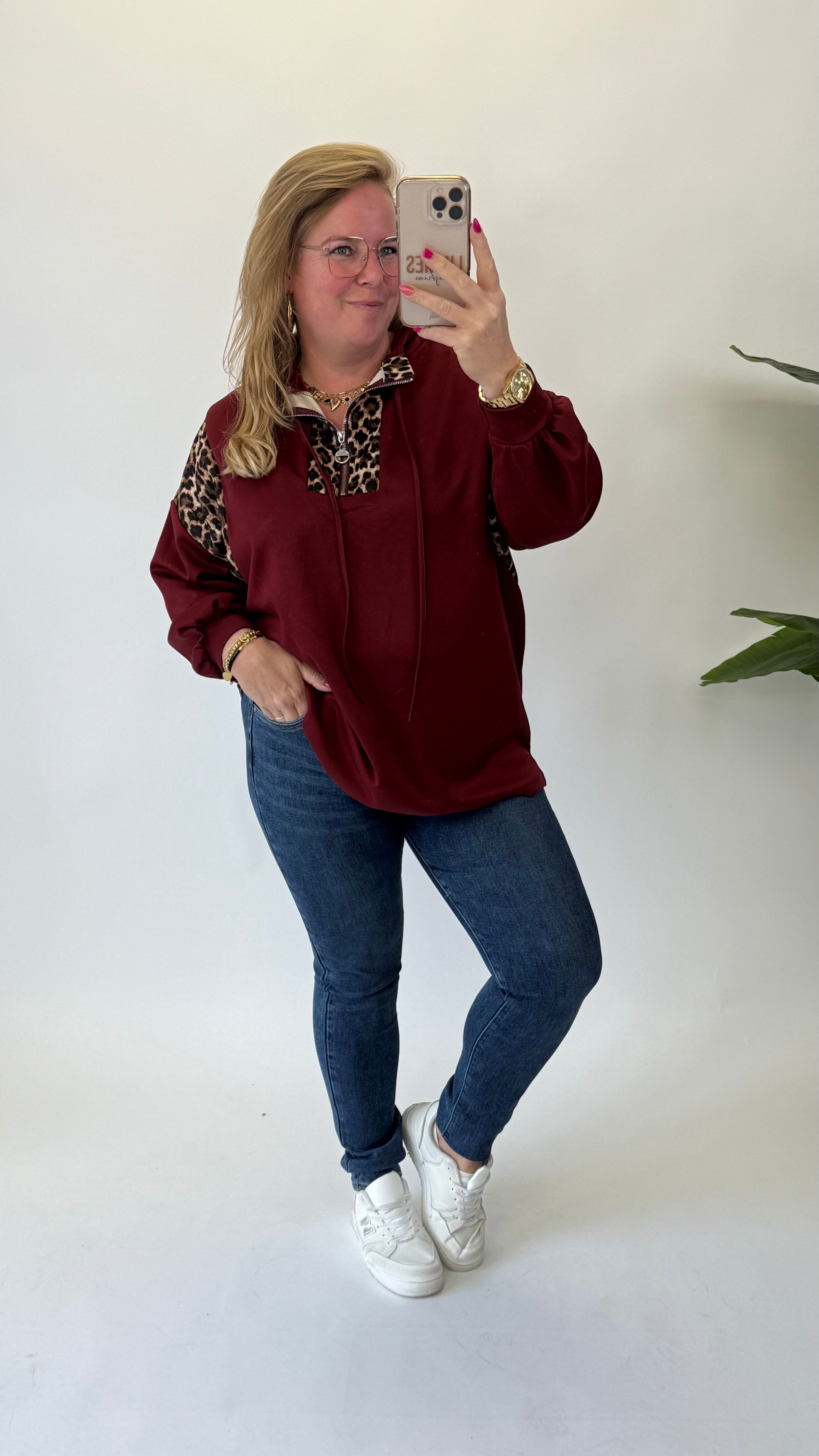 MOM WIDE LEG JEANS MERK GOODIES DJ2456 (40 bis 48) - GRAU