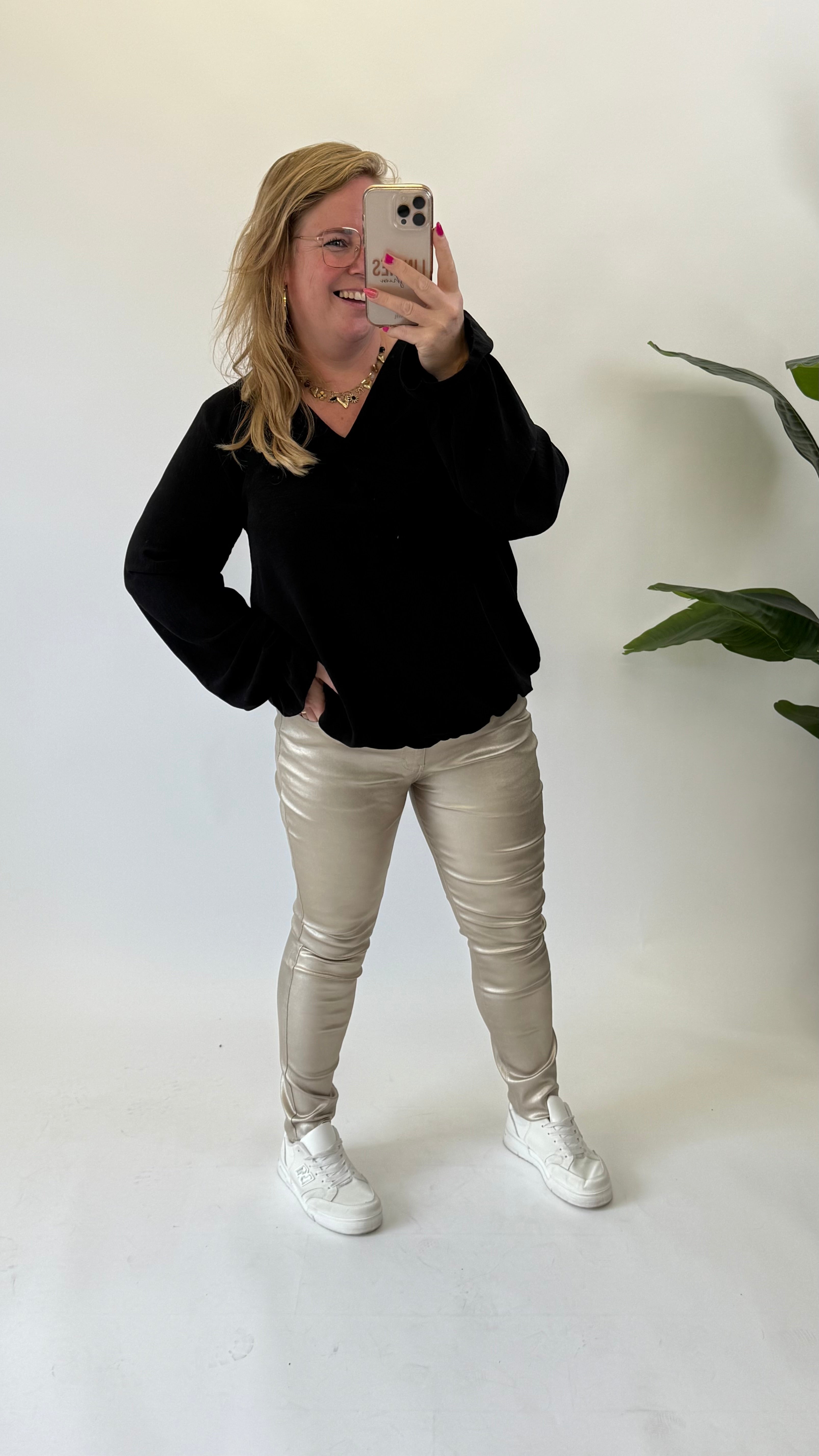 MOM WIDE LEG JEANS MERK GOODIES DJ2456 (40 bis 48) - GRAU