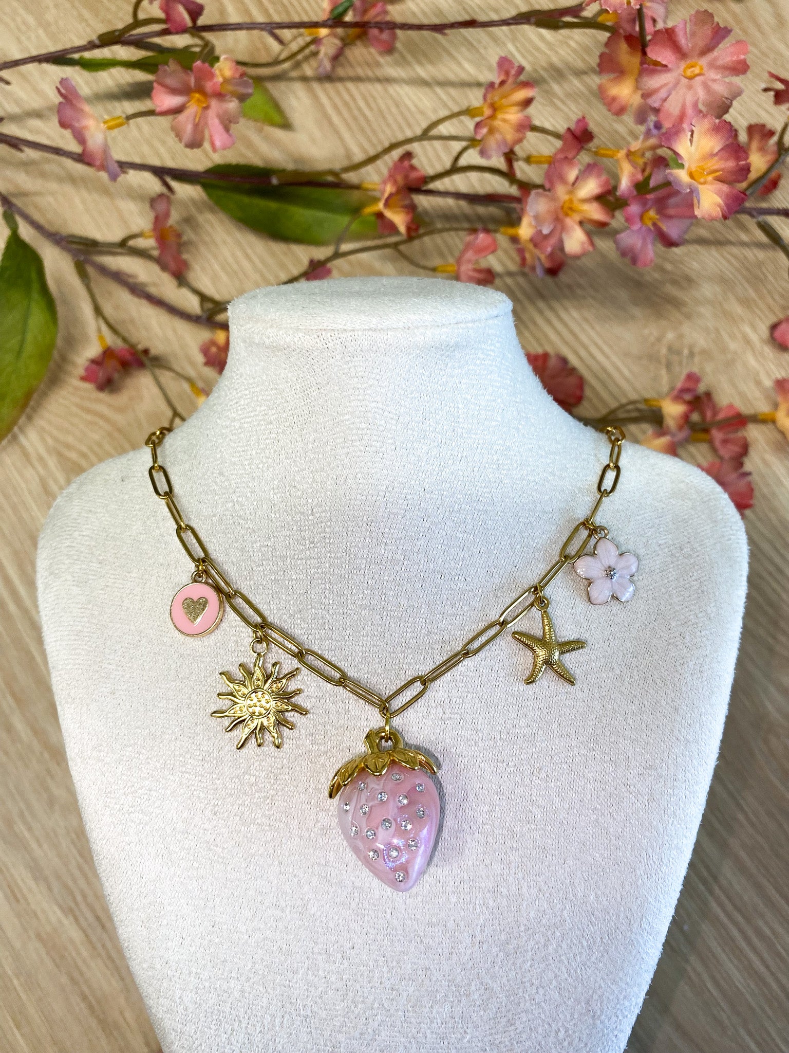 Formen Parel Herz Kette