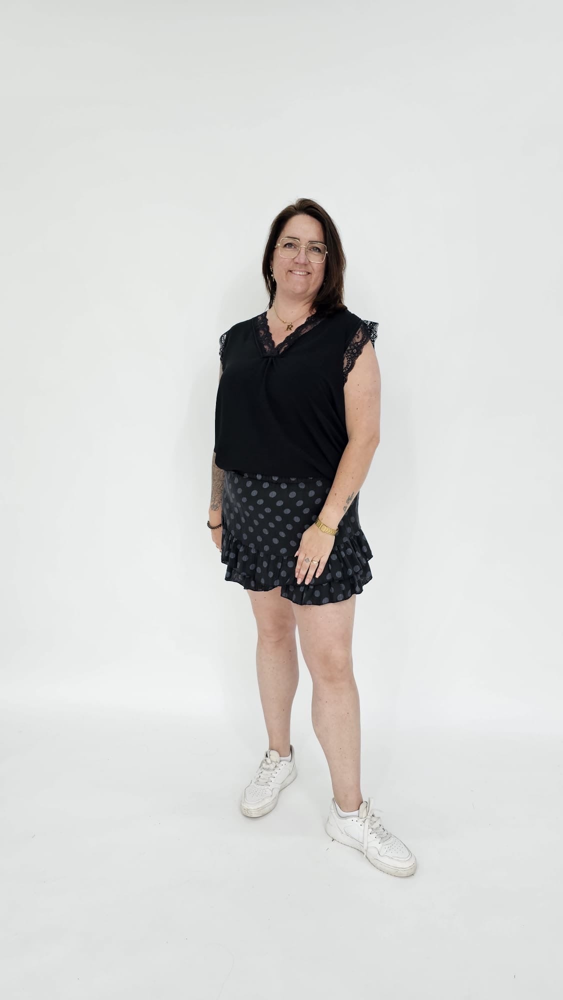 KATOENEN DOTS SKORT - 2067