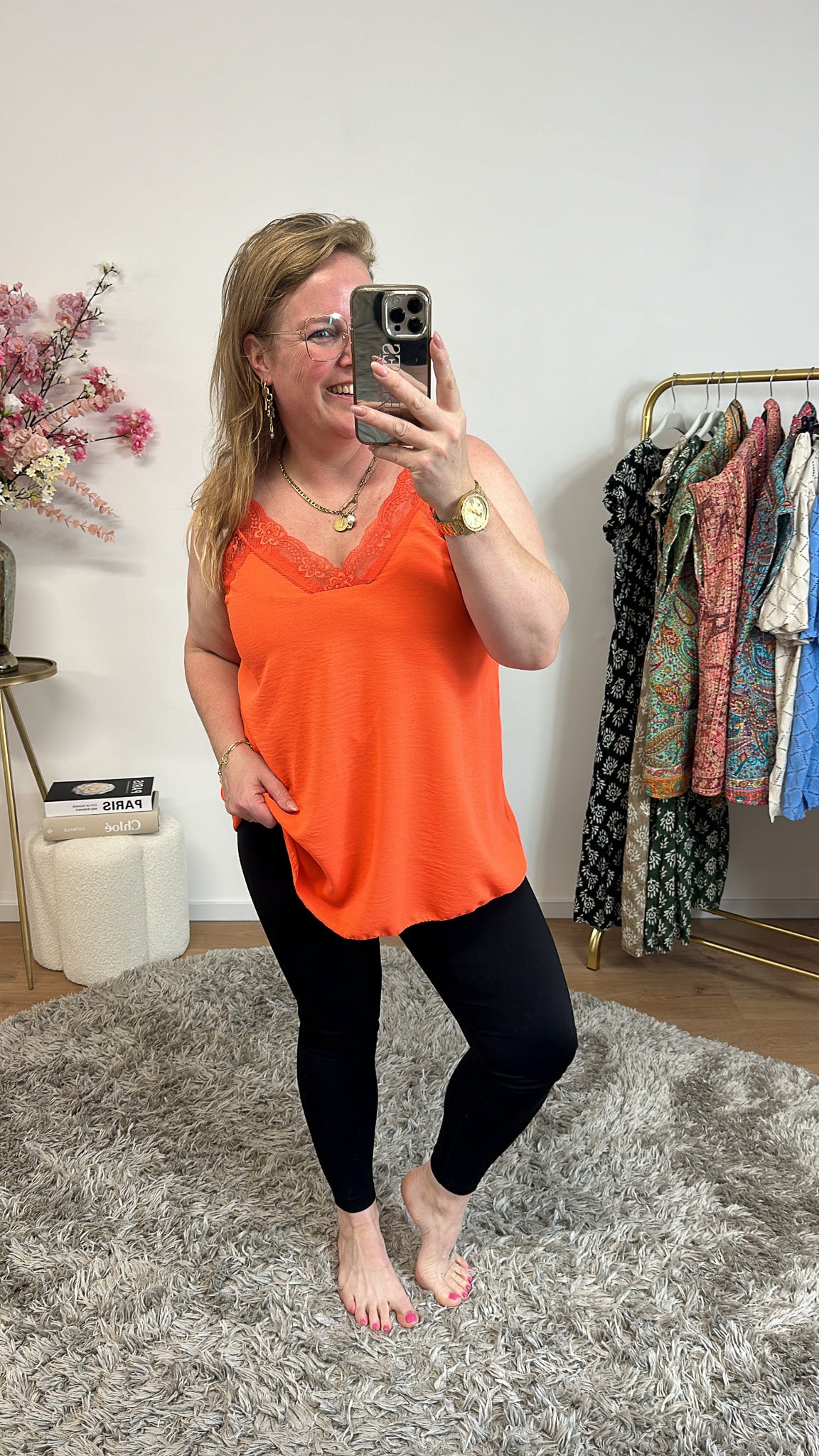 ESSIE TOP MIT SPITZE - 1288