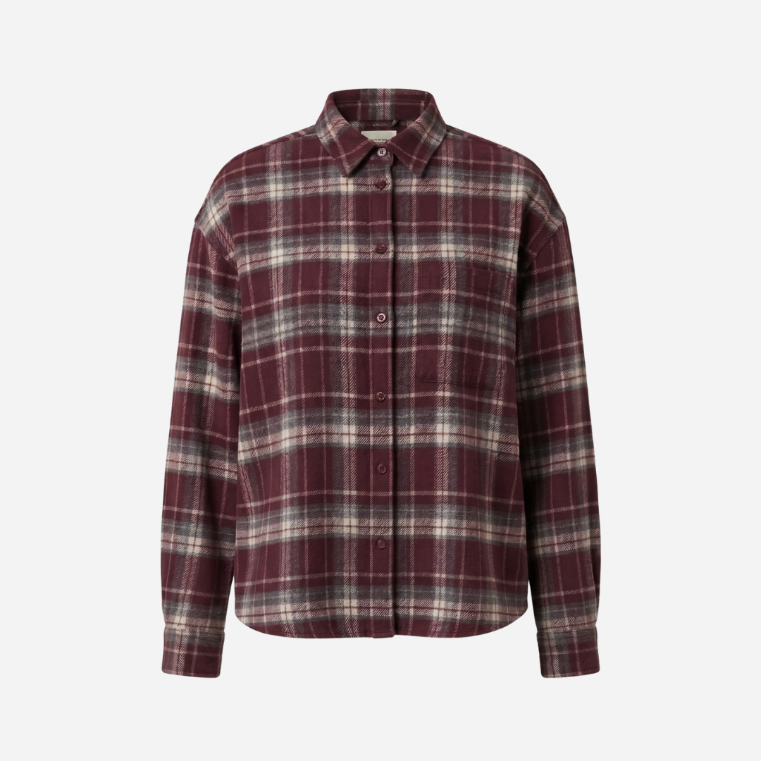 GERUITE BLOUSE BURGUNDY