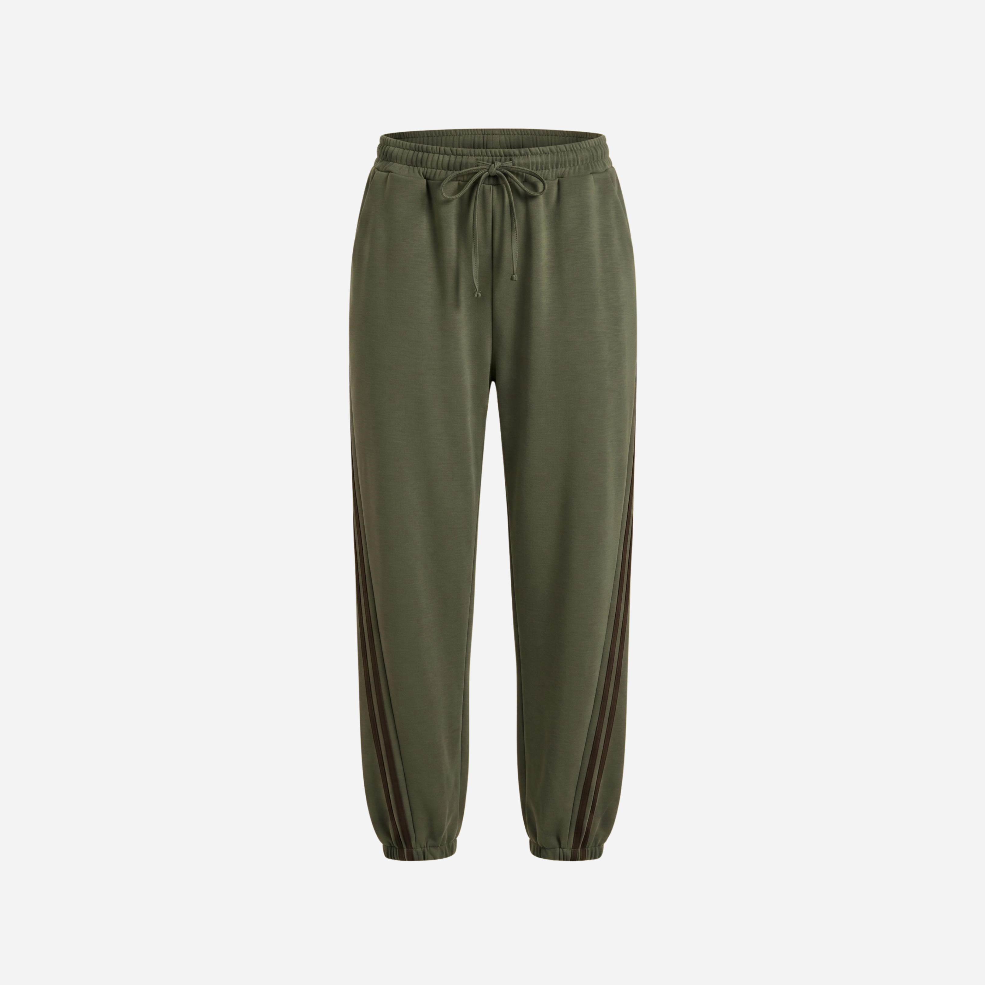 SPORTI JOGGER MET DUBBELE STREEP ARMY