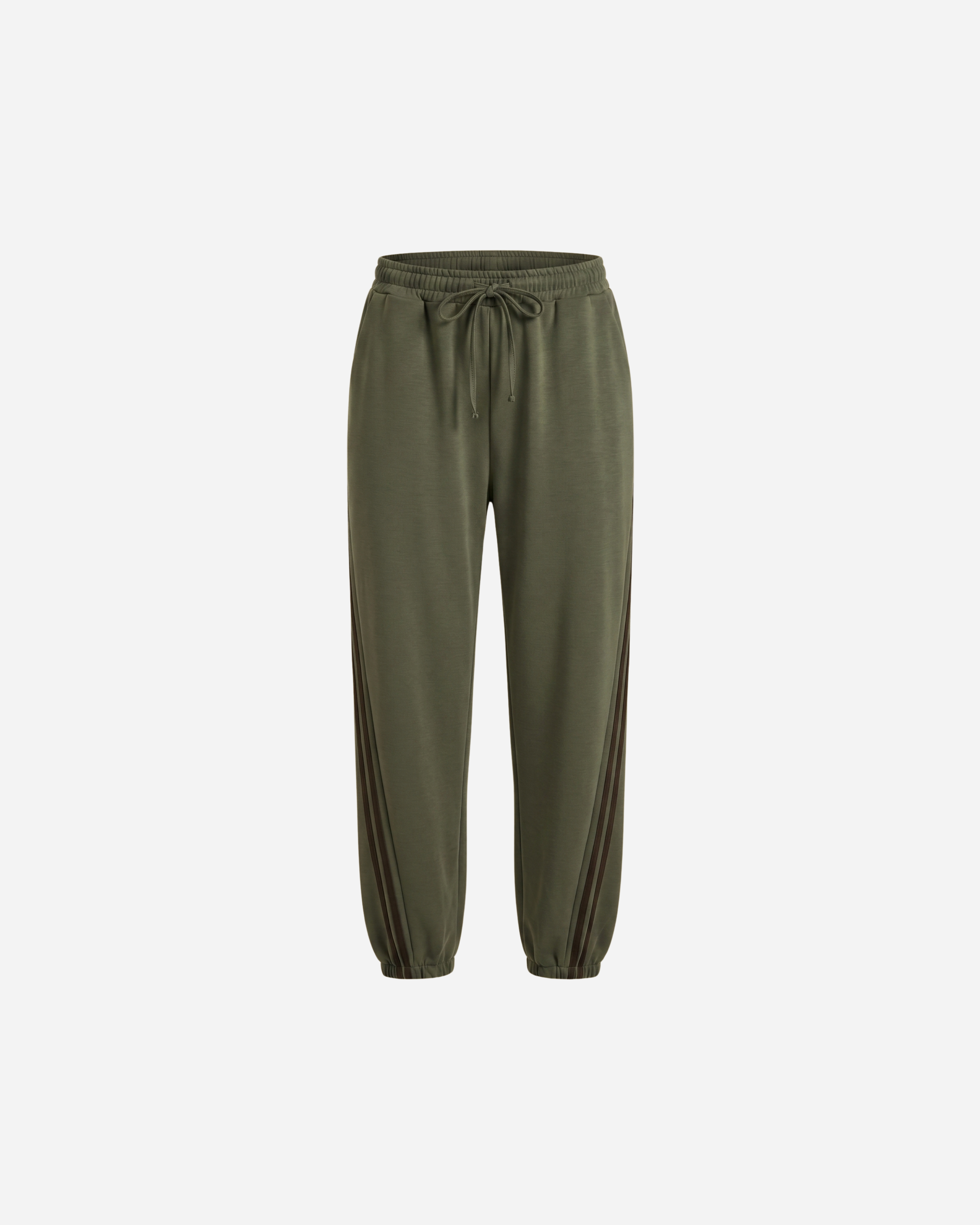 SPORTI JOGGER MET DUBBELE STREEP ARMY