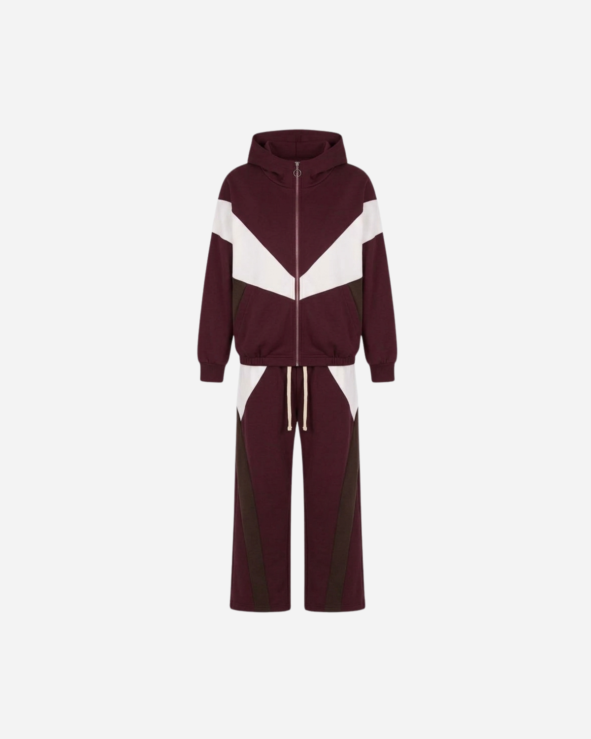 STREEP SET MET BARREL BROEK BURGUNDY