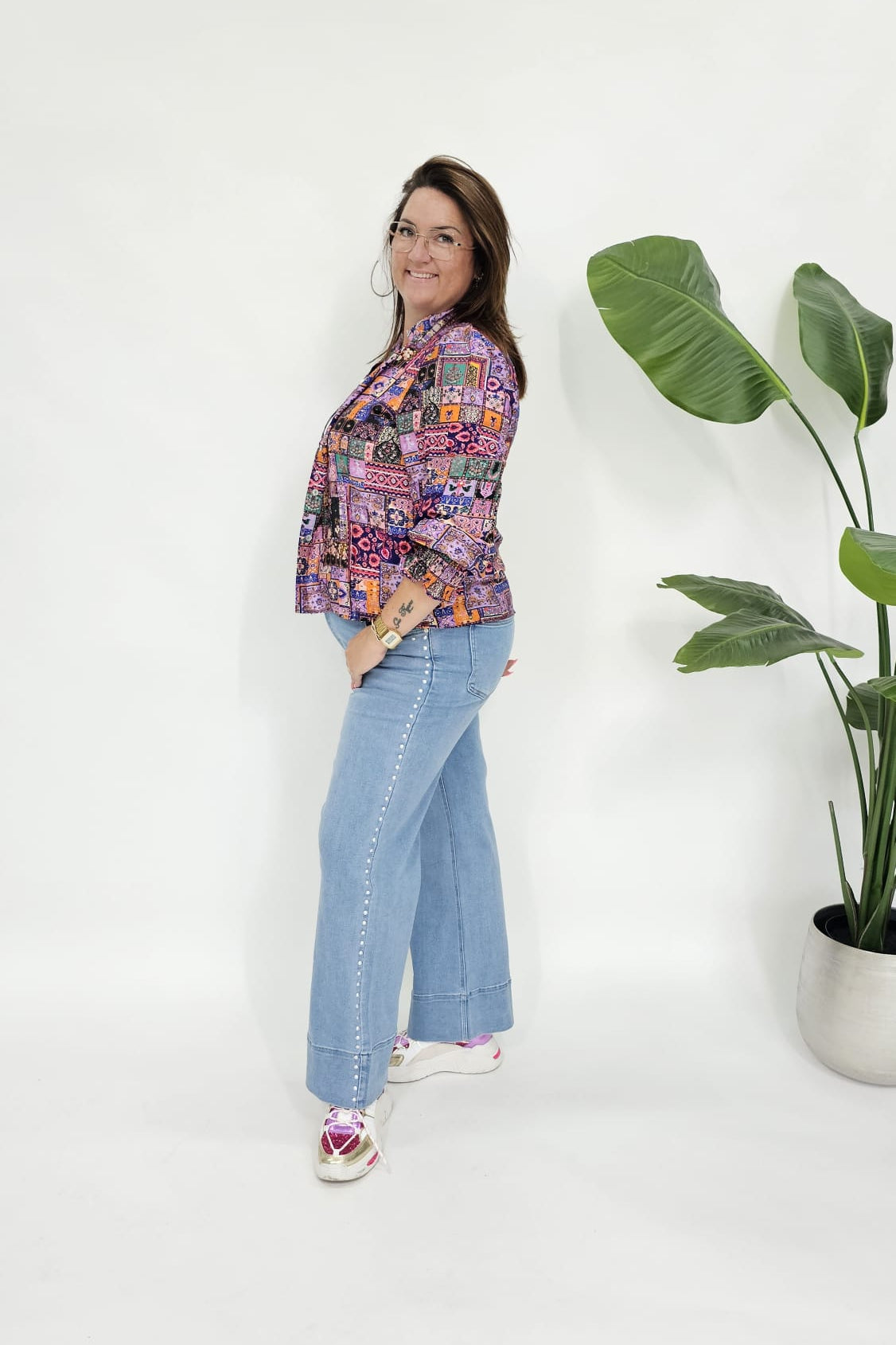 PRINT BLOUSE COLOR