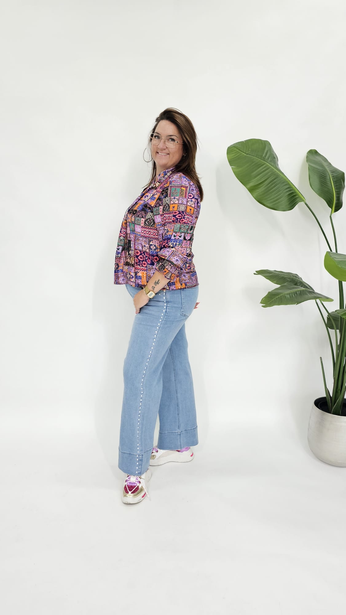 PRINT BLOUSE COLOR