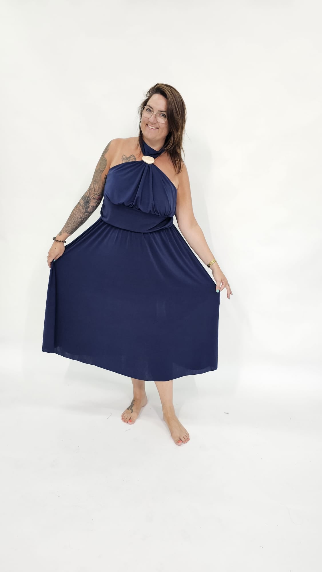 CHIQUE HALTER CURVY JURK - 2154