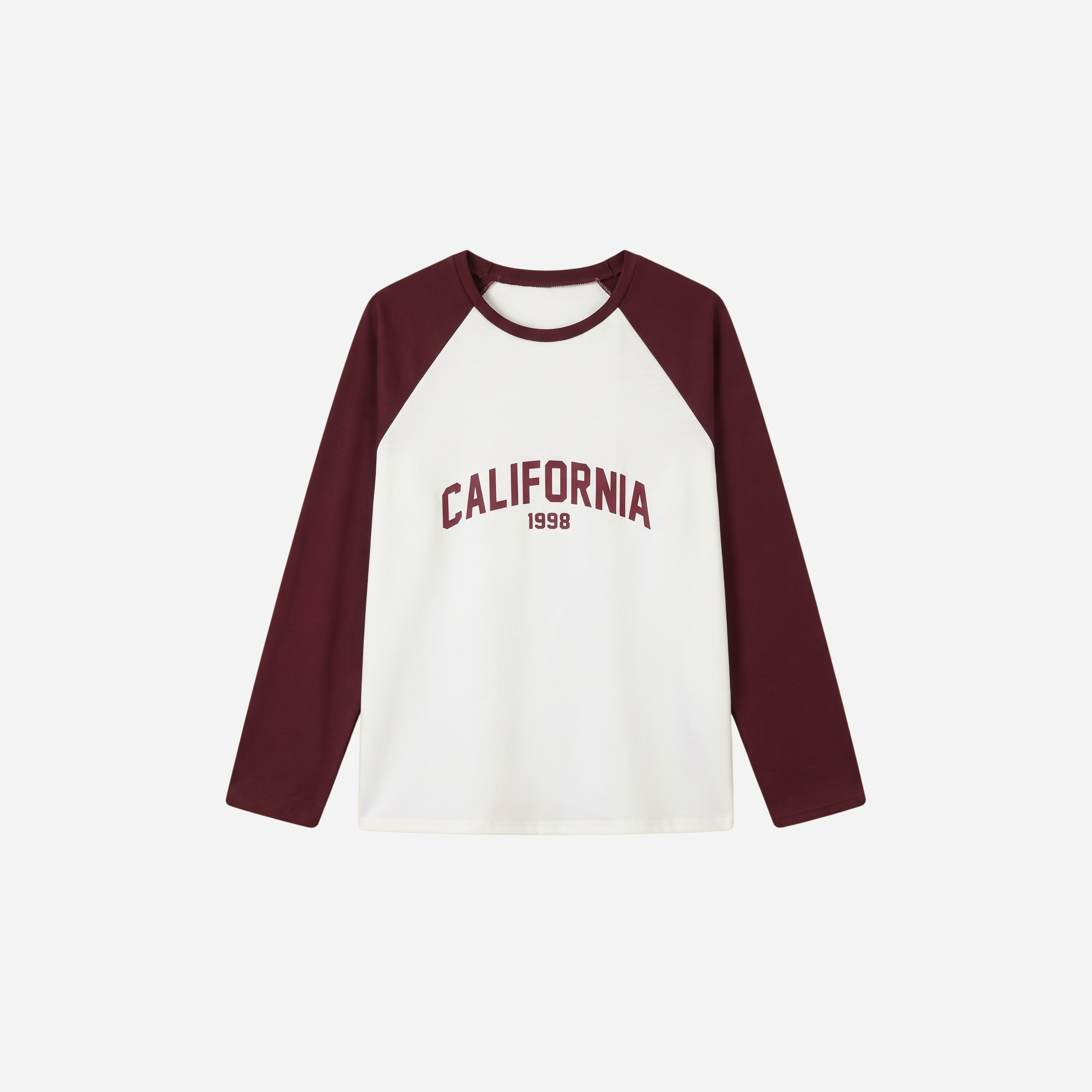 CALIFORNIA BASEBALL SWEATER BURGUNDY