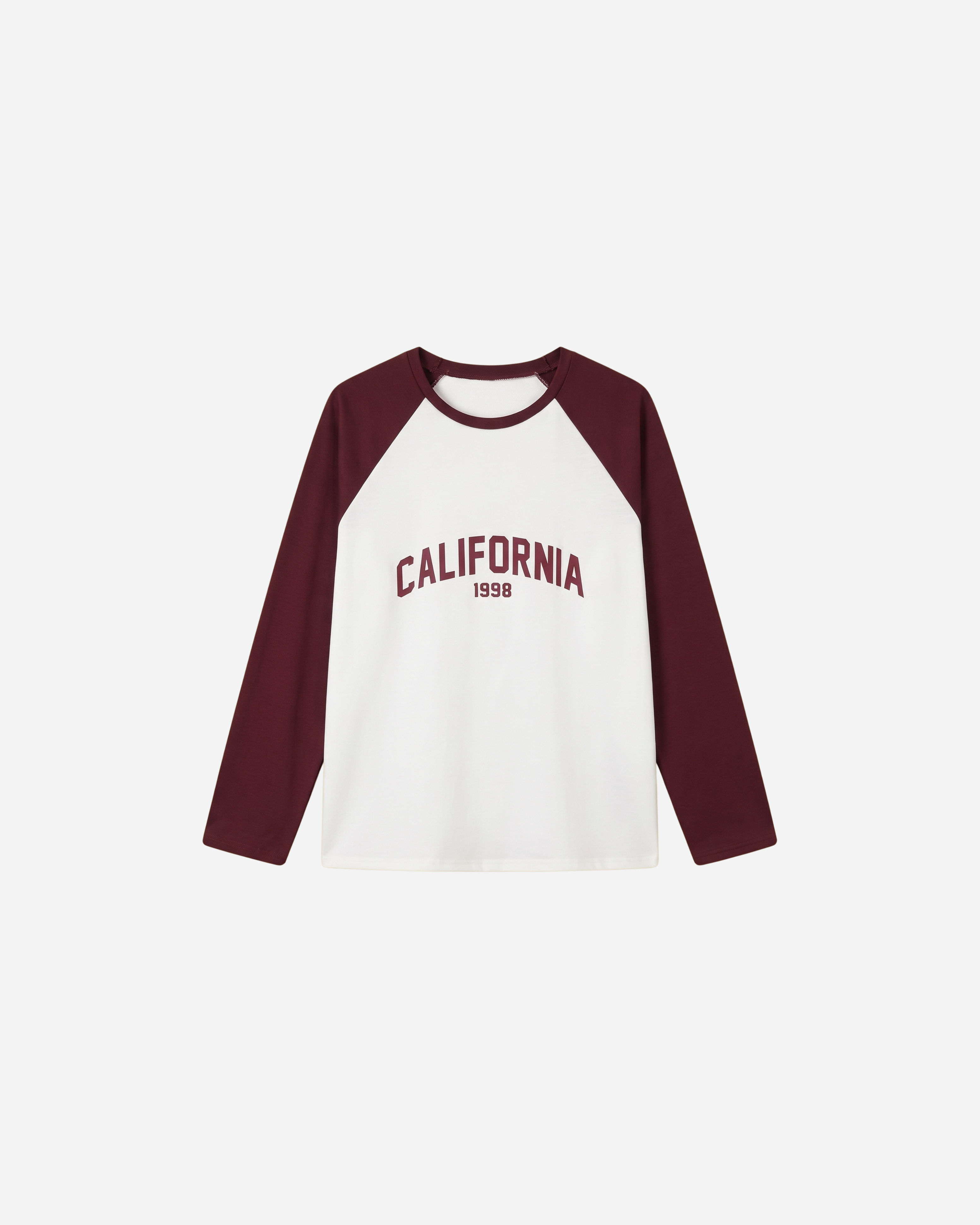 CALIFORNIA BASEBALL SWEATER BURGUNDY