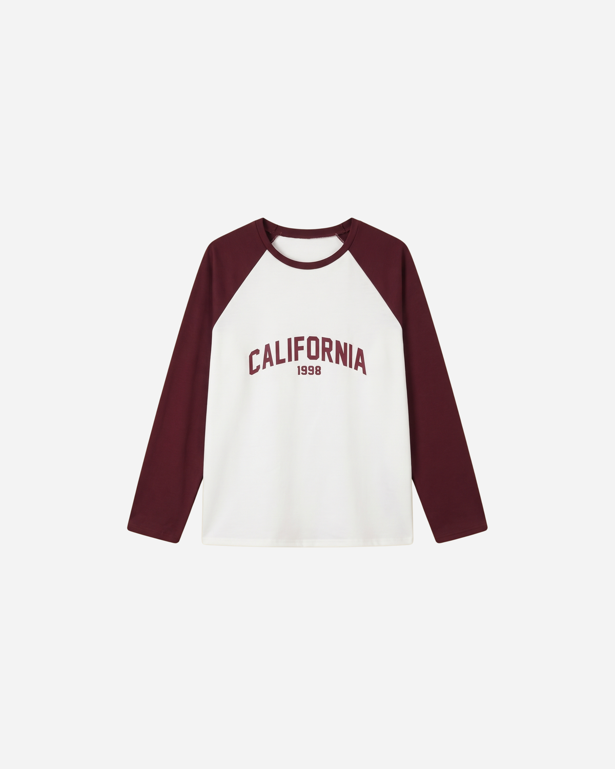 CALIFORNIA BASEBALL SWEATER BURGUNDY
