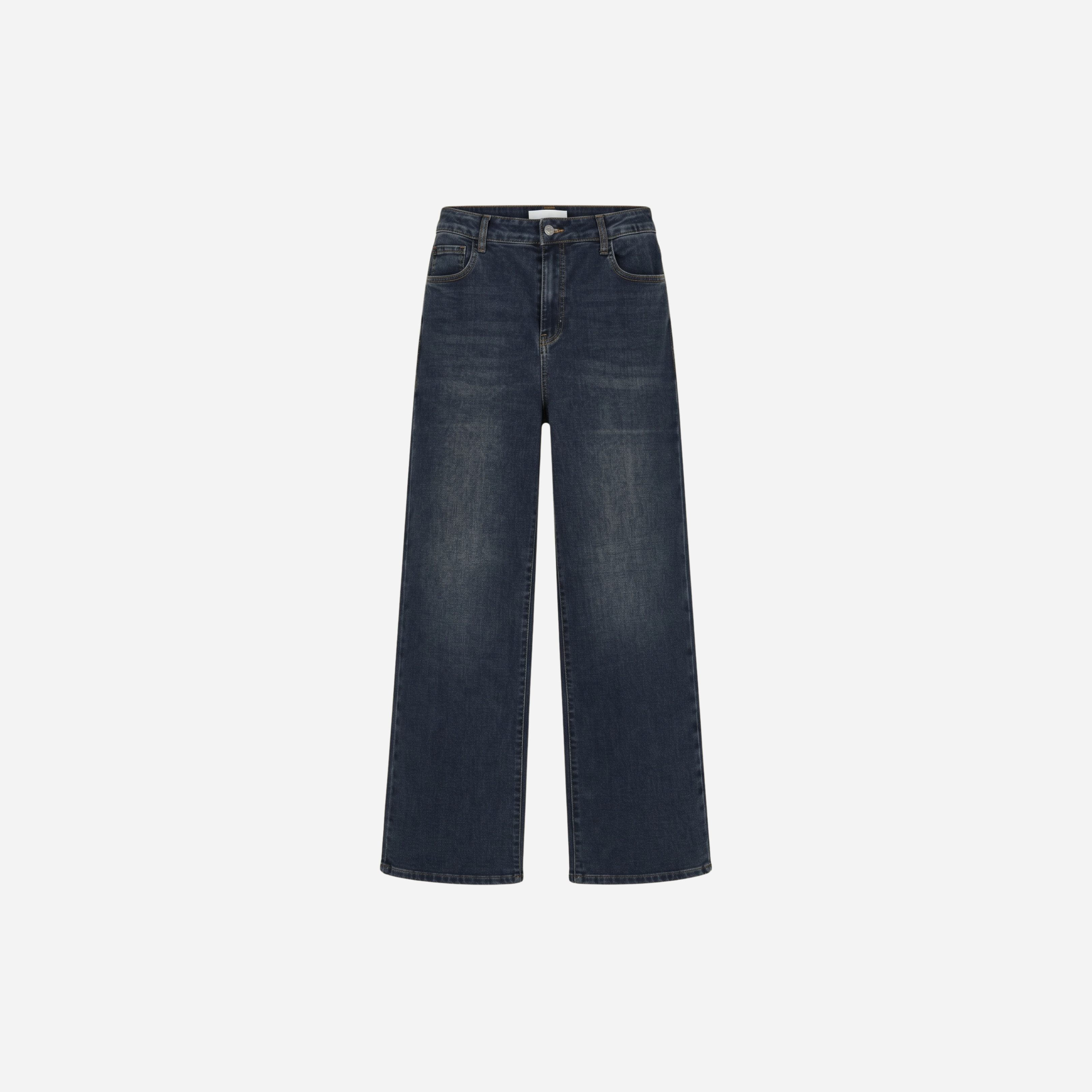 REDBERRY JEANS MET DONKERBRUINE WASSING WIDE LEGG