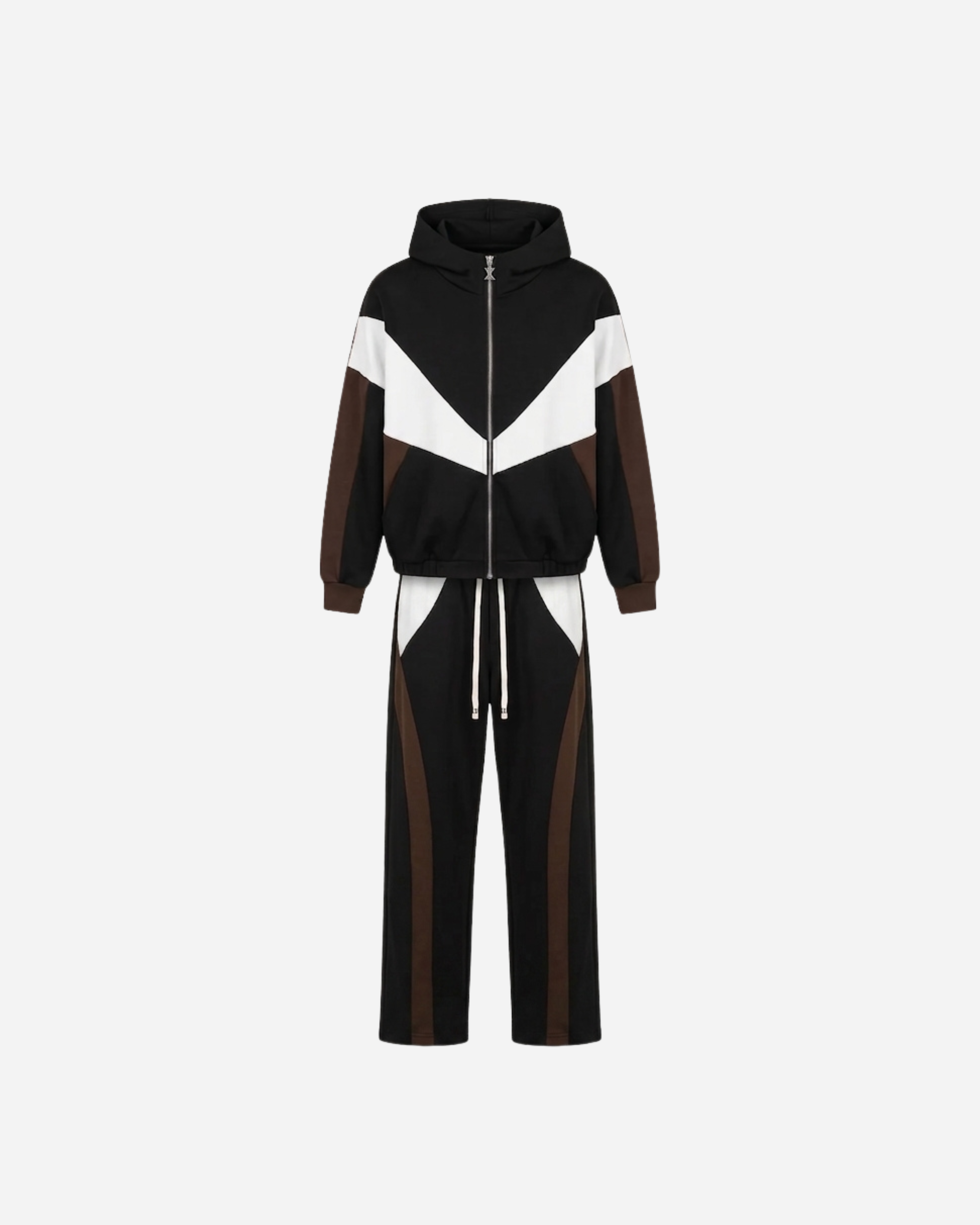 STREEP SET MET BARREL BROEK ZWART