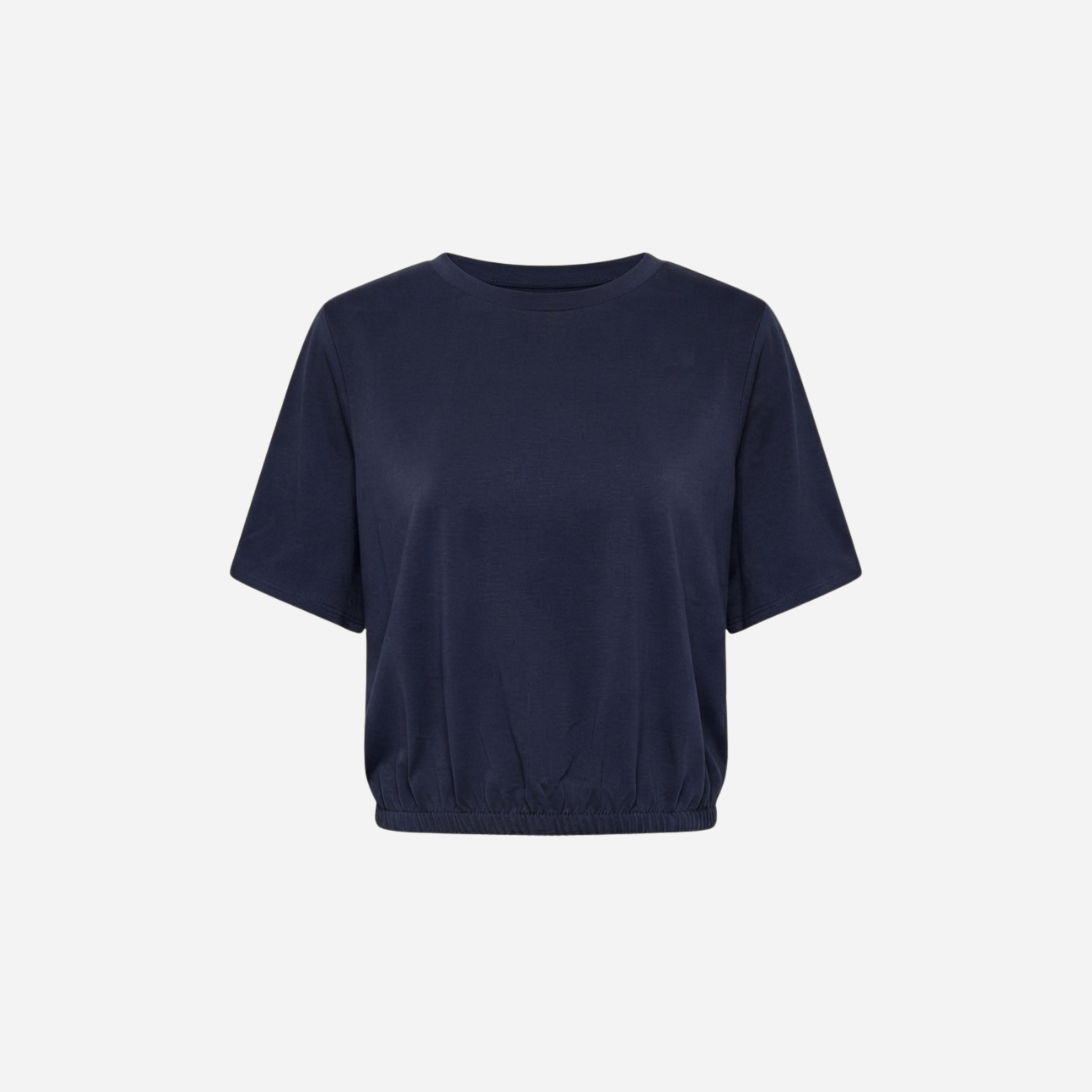 T-SHIRT MET ELASTIEK MARINE