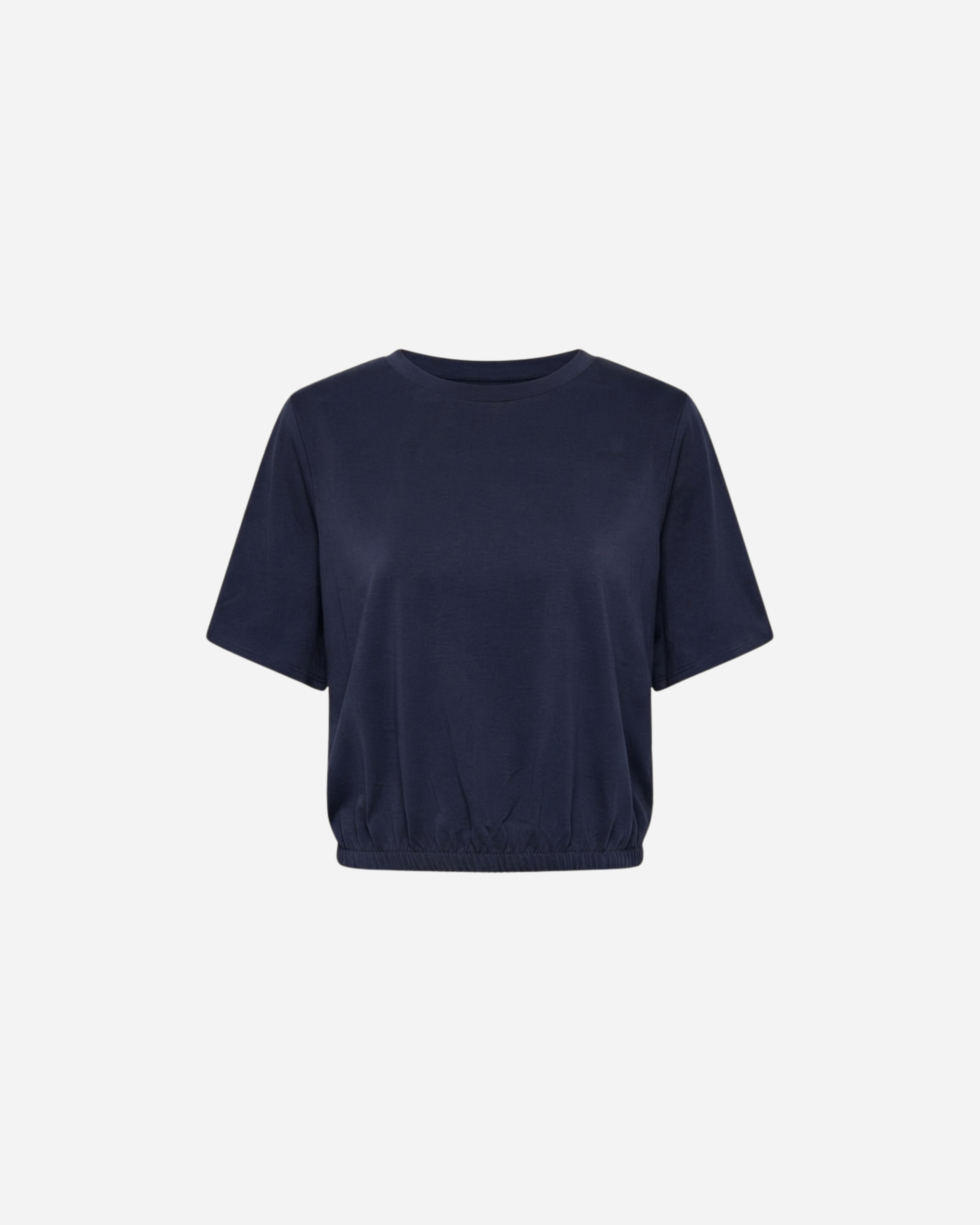 T-SHIRT MET ELASTIEK MARINE