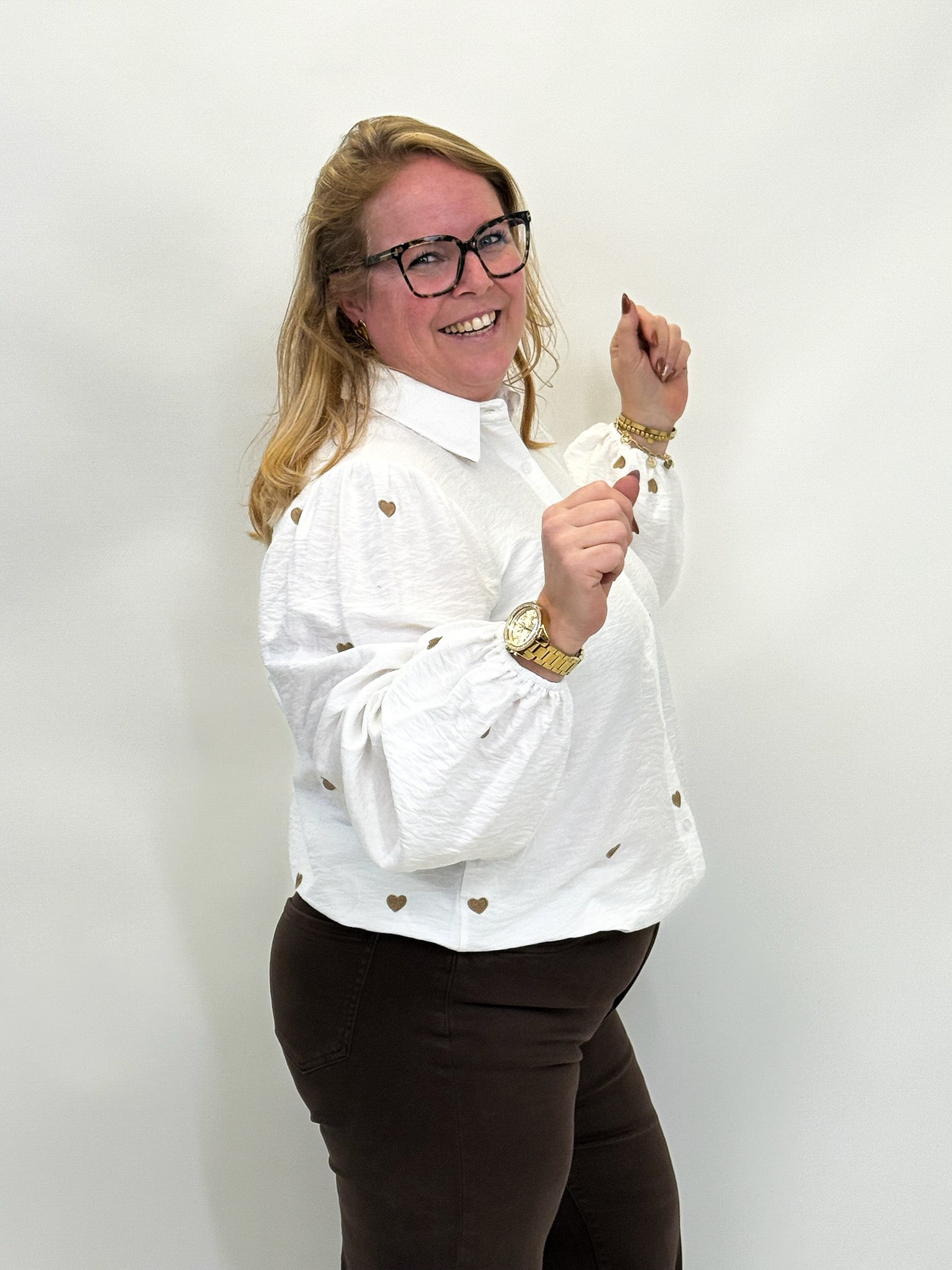 HARTJES VISCOSE BLOUSE  - 1864