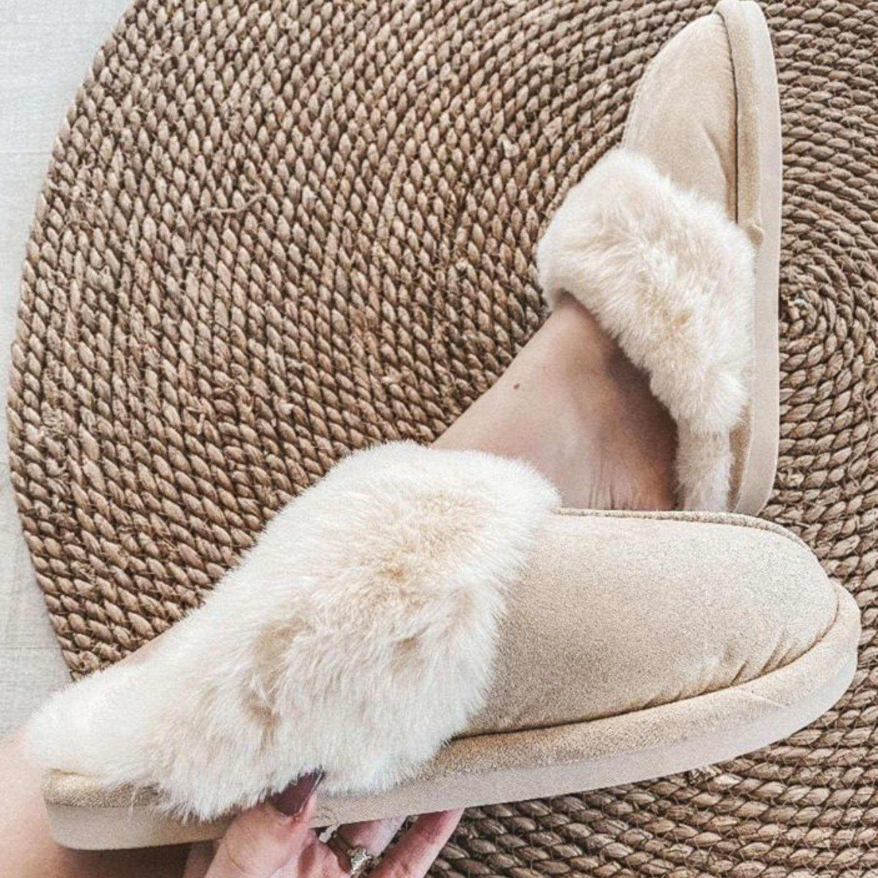 Pantoffel ARIA - BEIGE