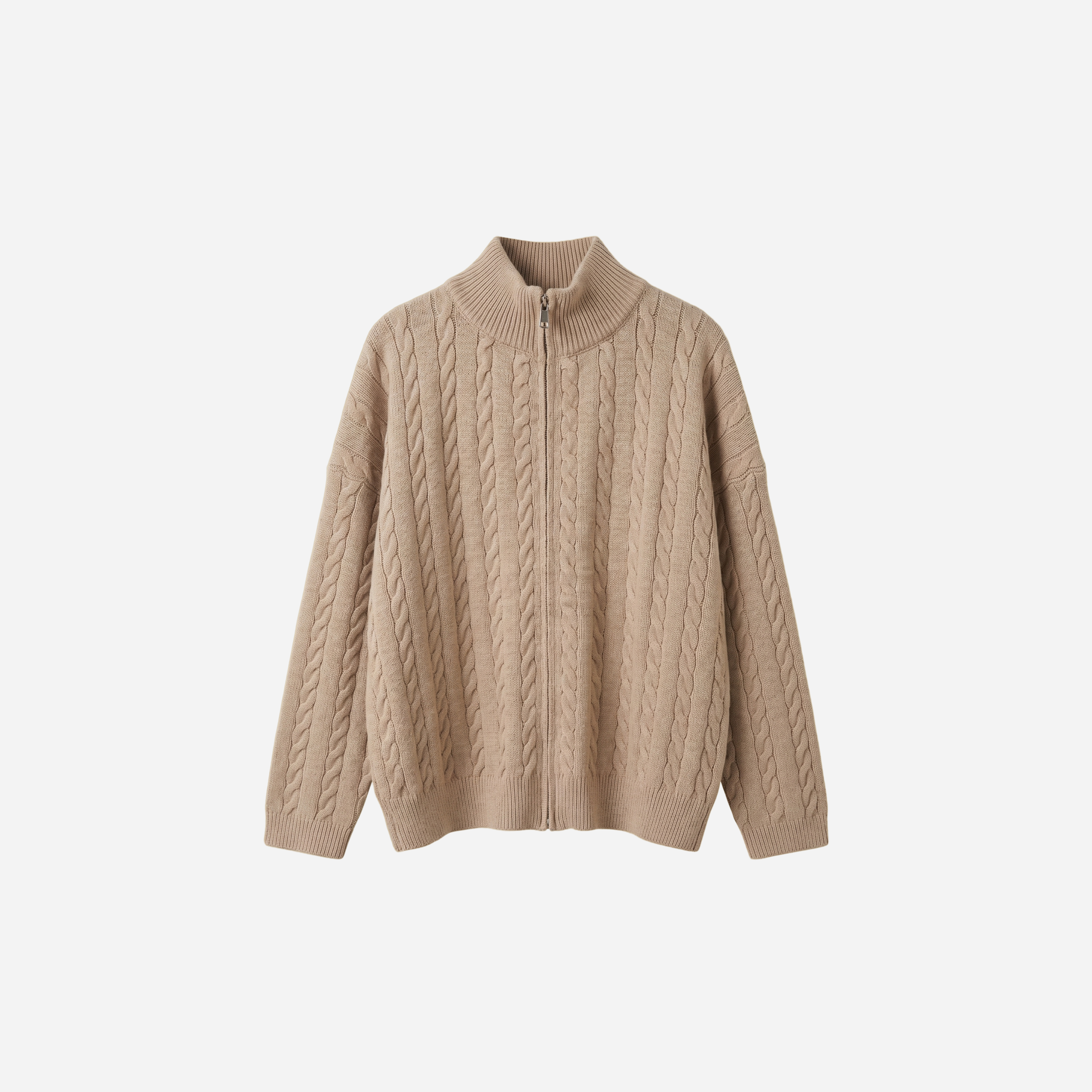 KABEL VEST TAUPE