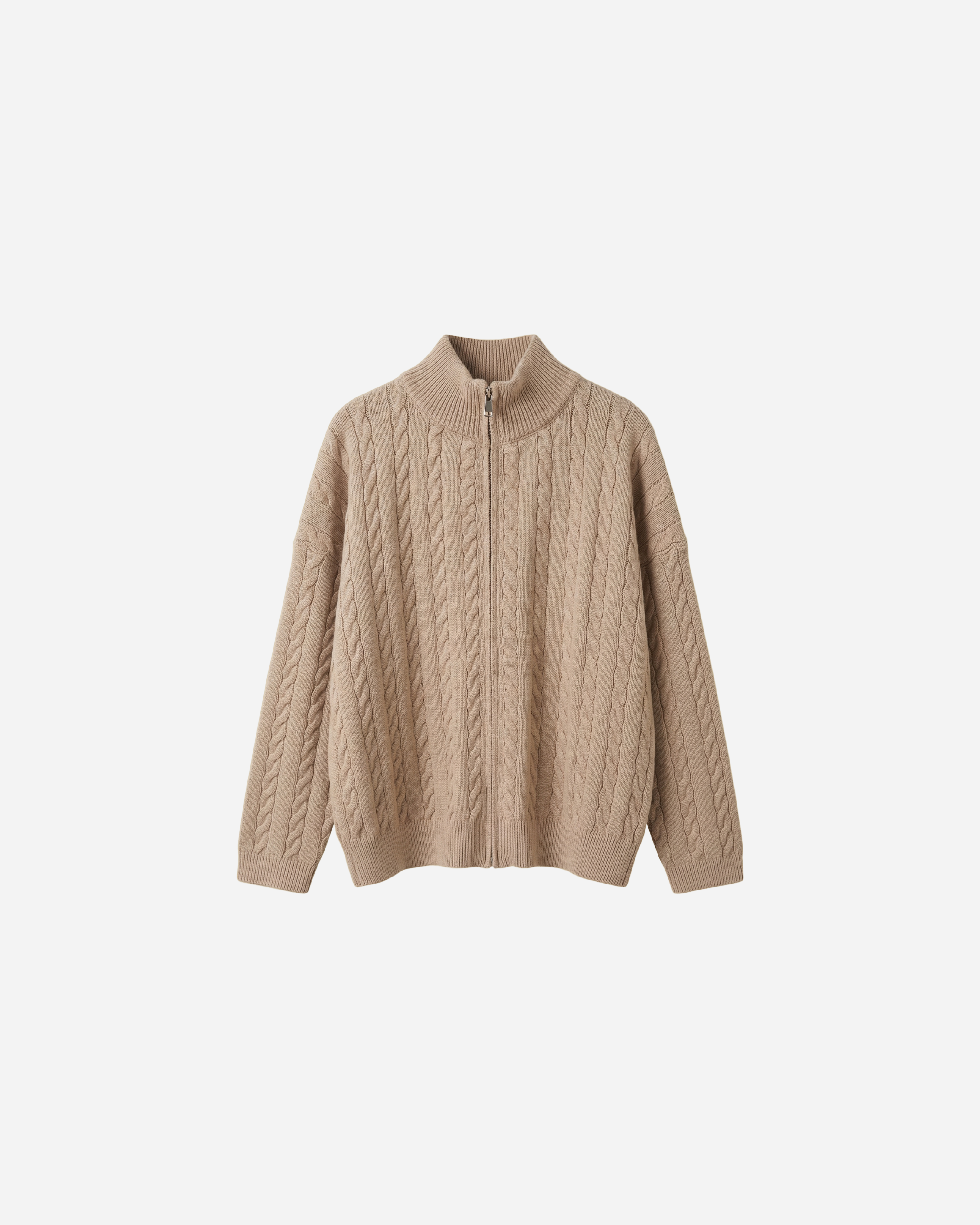 KABEL VEST TAUPE