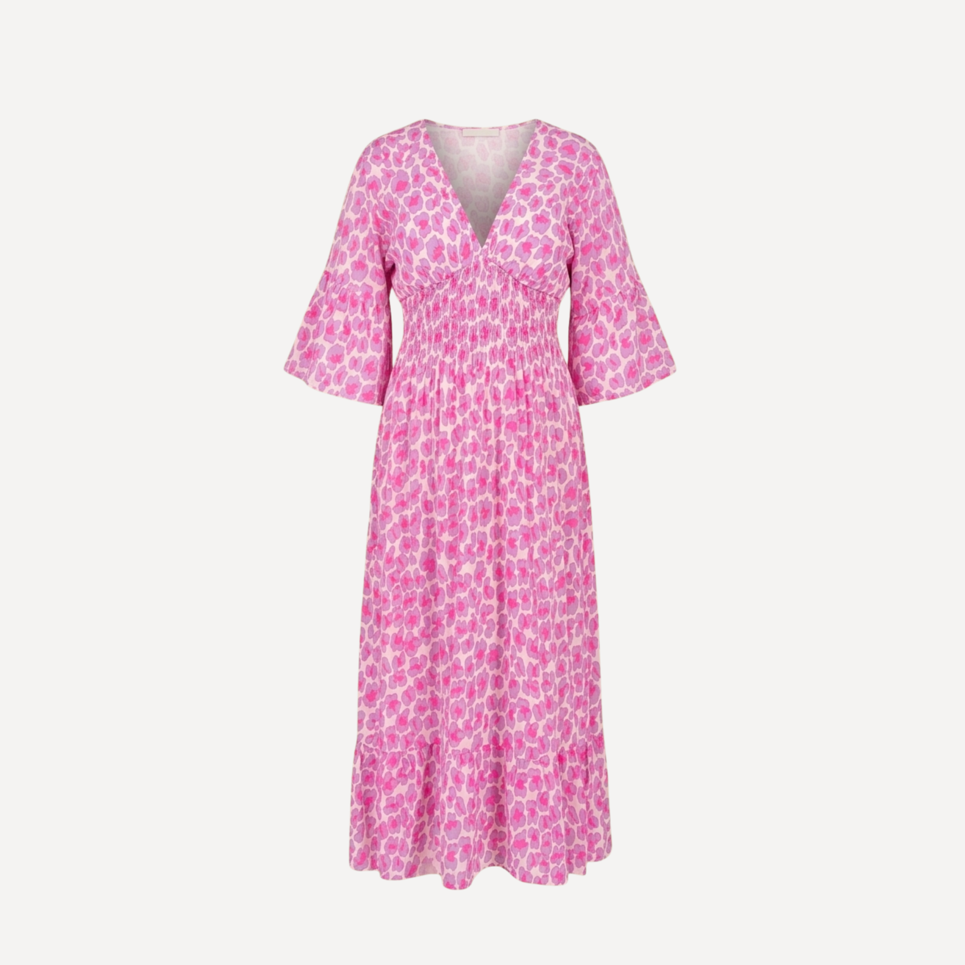 LINNIES KATOENEN PANTERJURK LILA/FUCHSIA