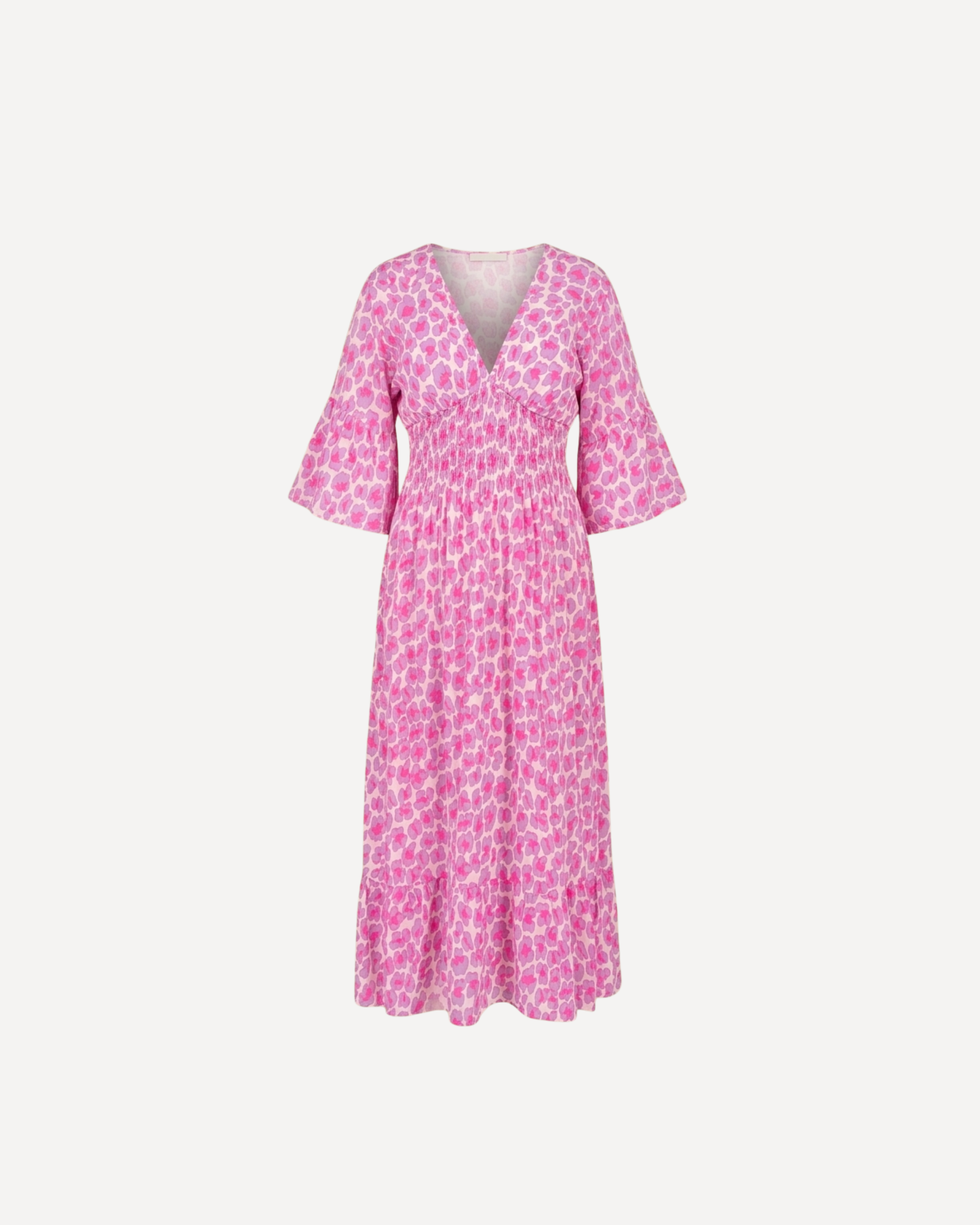 LINNIES KATOENEN PANTERJURK LILA/FUCHSIA