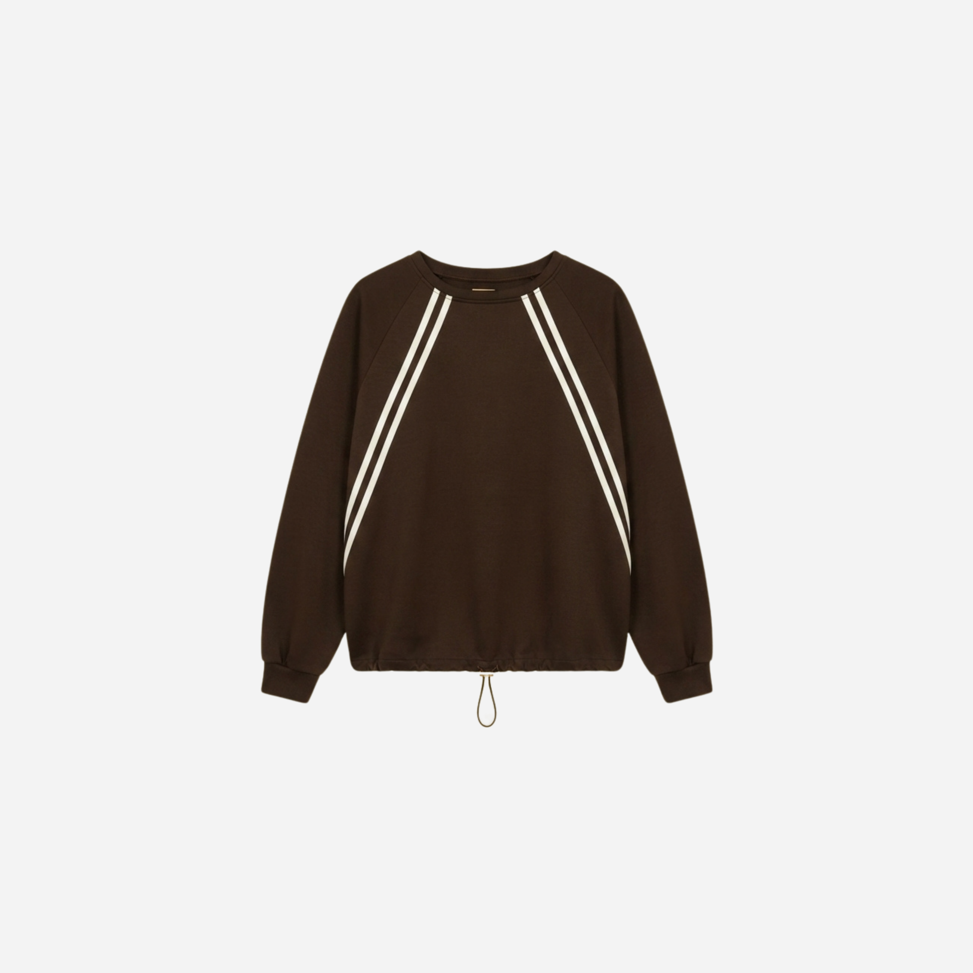 SPORTI SWEATER MET KOORD ESPRESSO