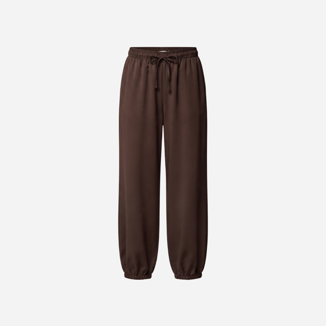 SILK LOOK BROEK ESPRESSO