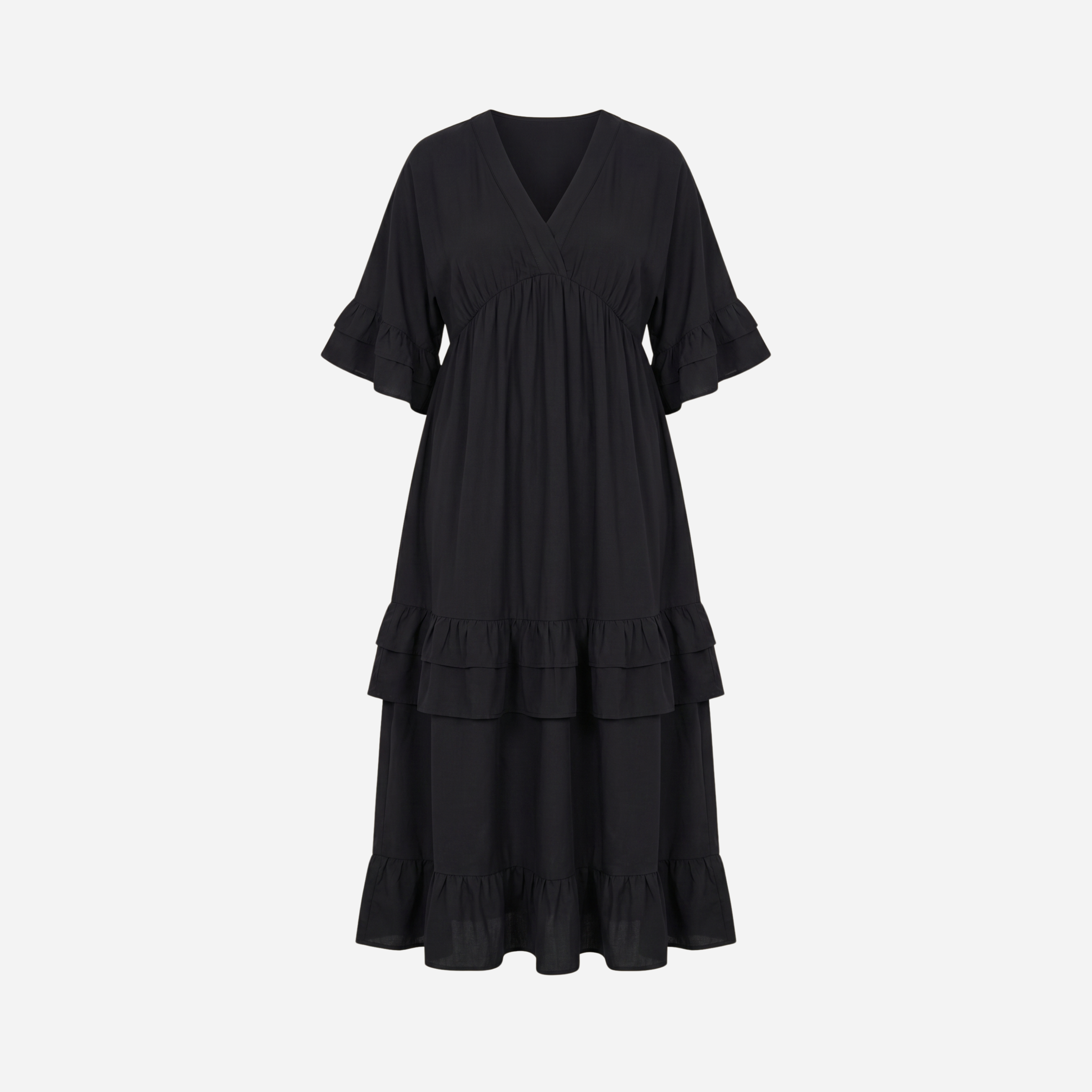 CHIC JURK MET RUFFELMOUW - 2070