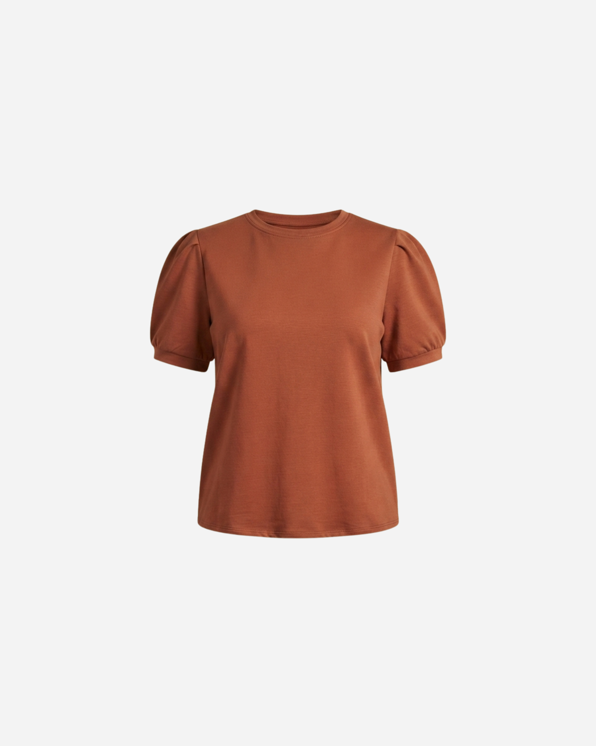 SHIRT MET POFMOUW BRIQUE