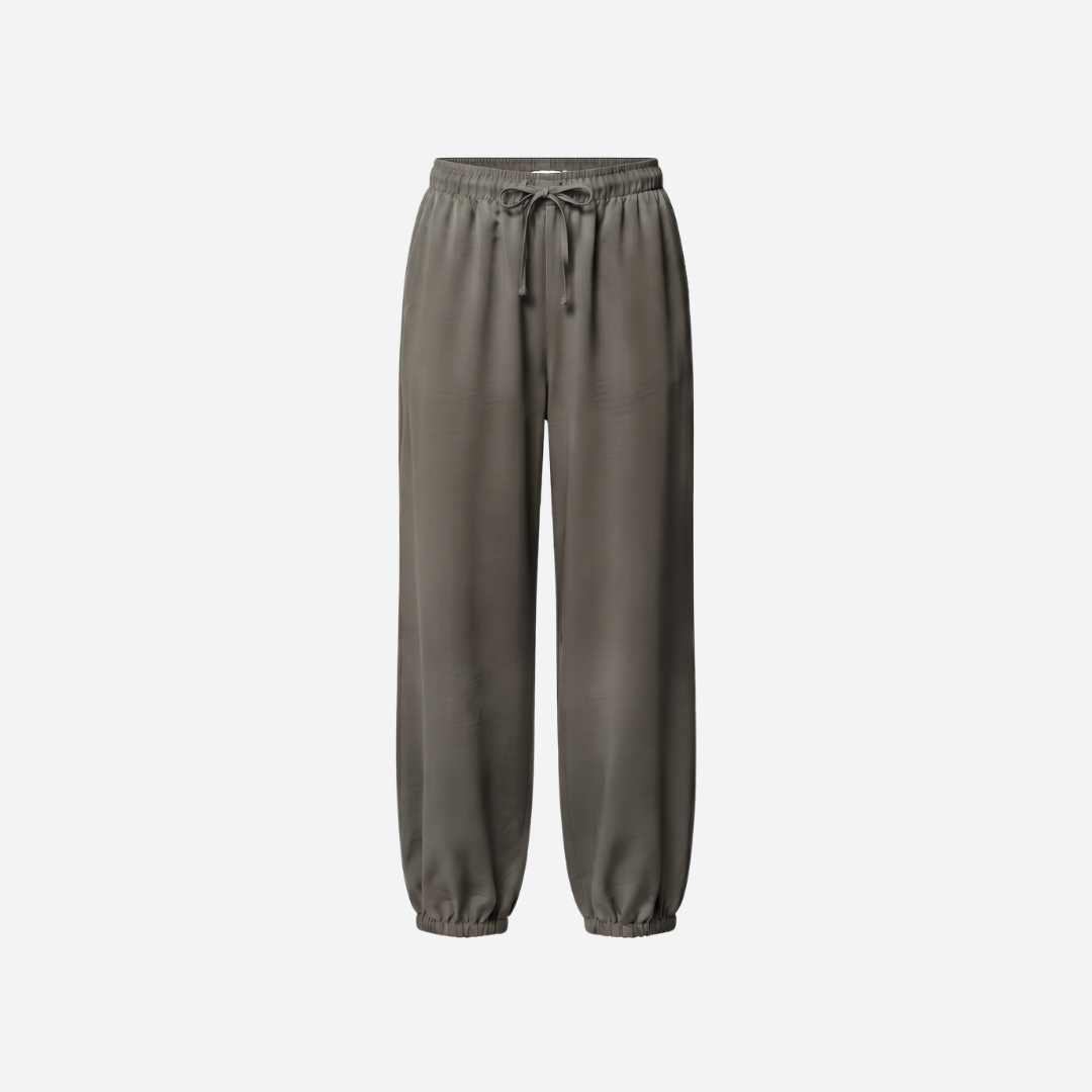 SILK LOOK BROEK ARMY