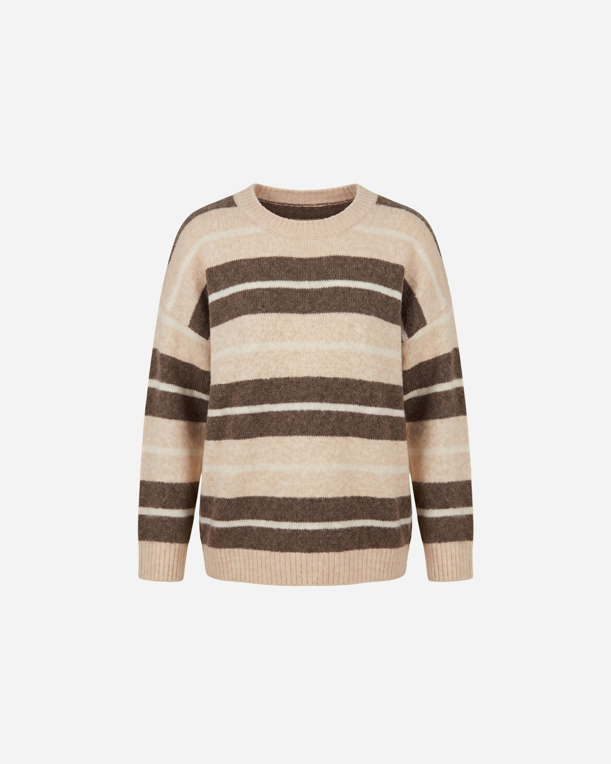 COLOR STREEP SWEATER CREME