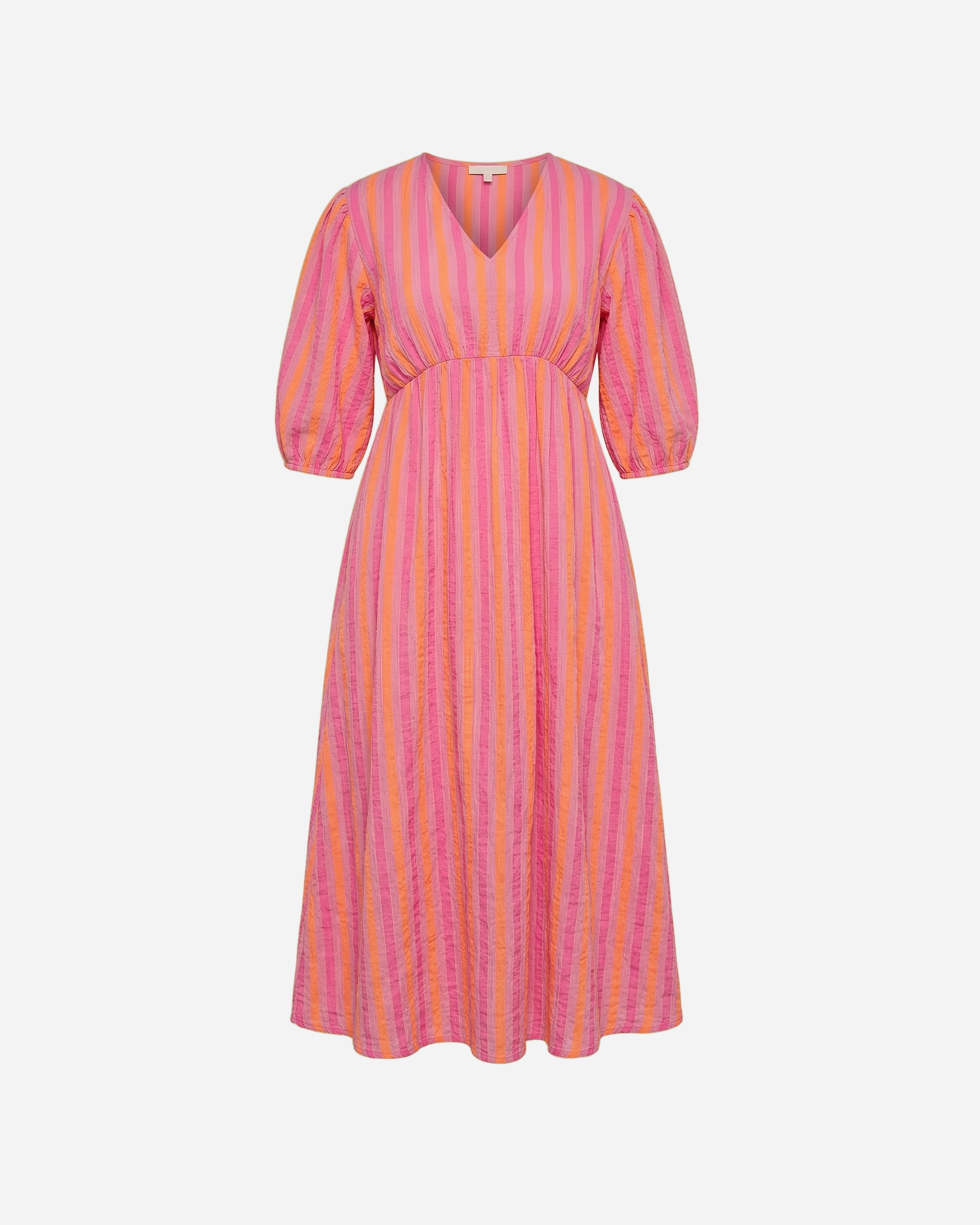 KATOENEN MAXI JURK STREEP - 2089