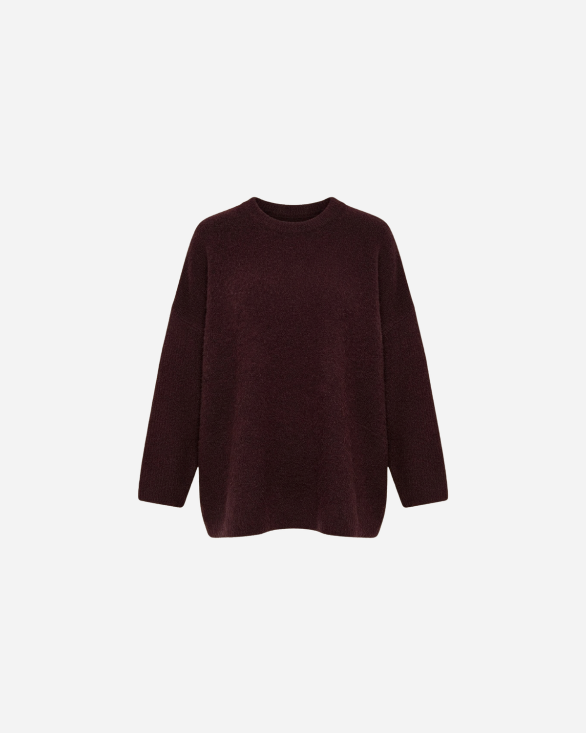 OVERSIZED ZACHTE TRUI BURGUNDY
