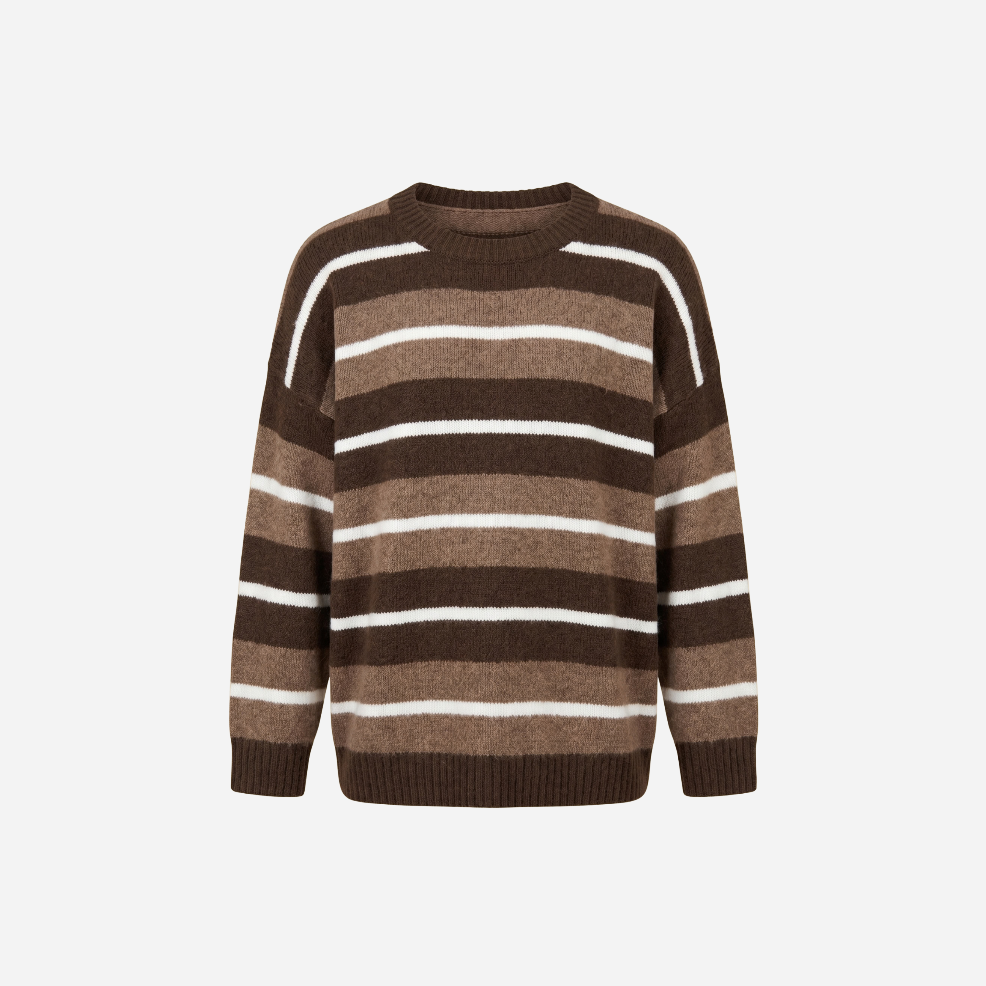 COLOR STREEP SWEATER ESPRESSO