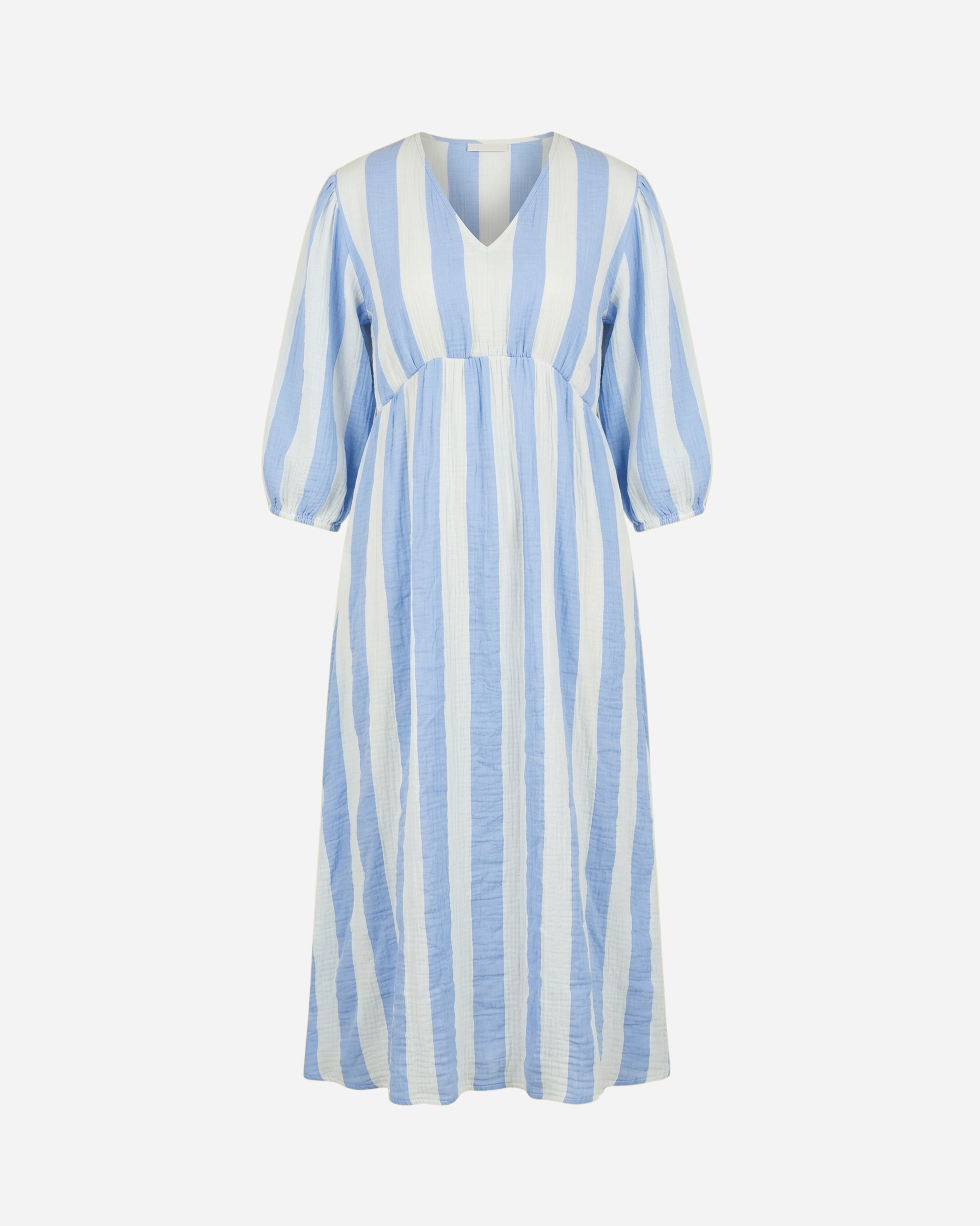 KATOENEN MAXI JURK STREEP - 2089