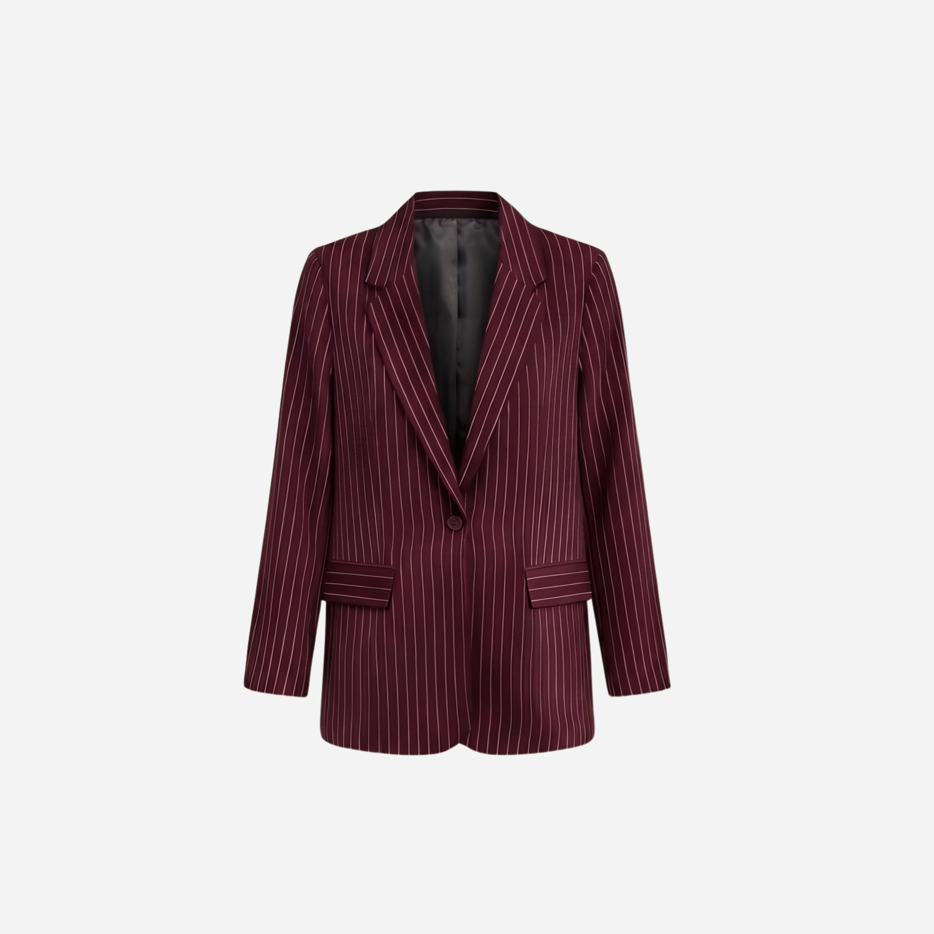 LA KRIJTSTREEP BLAZER BURGUNDY