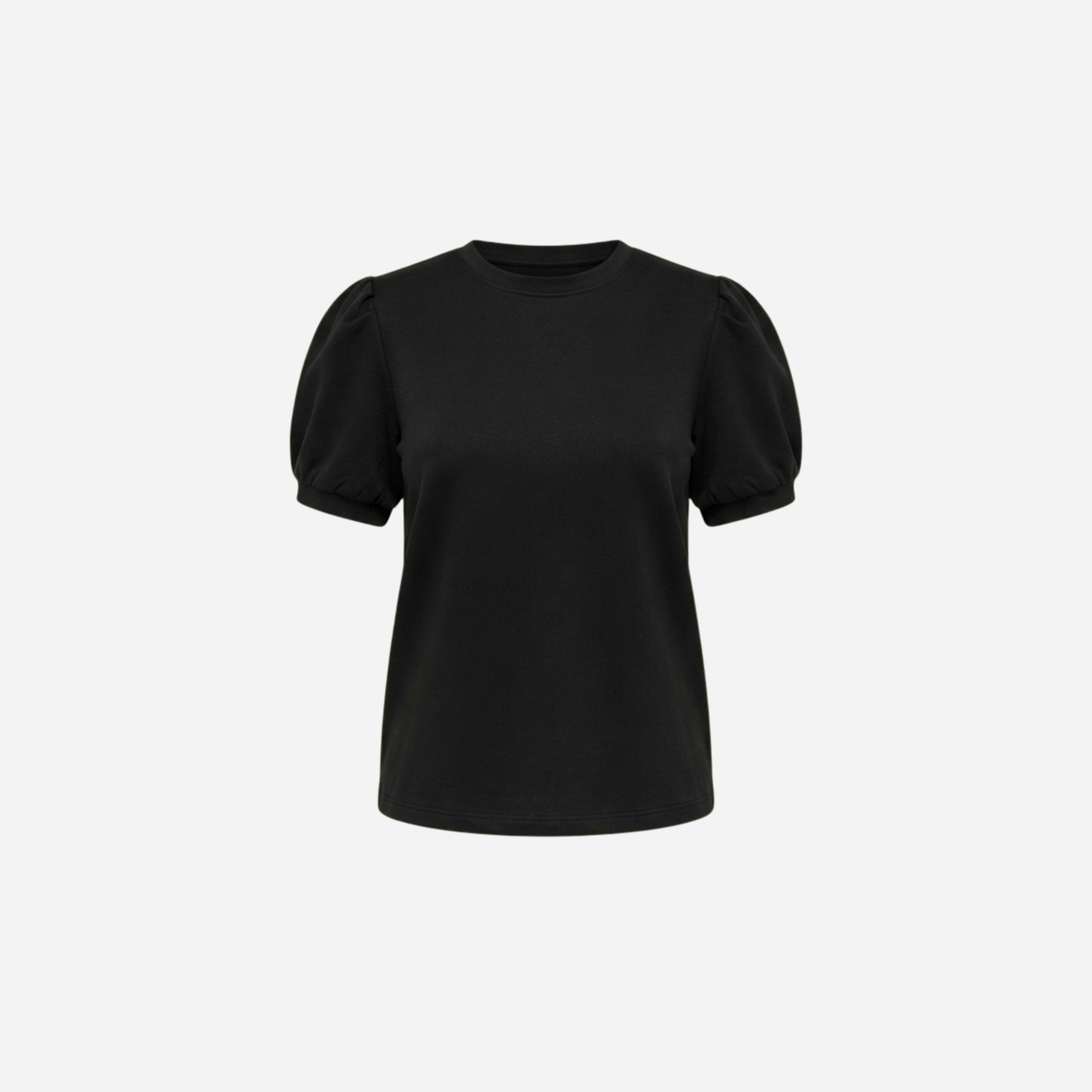 SHIRT MET POFMOUW ZWART