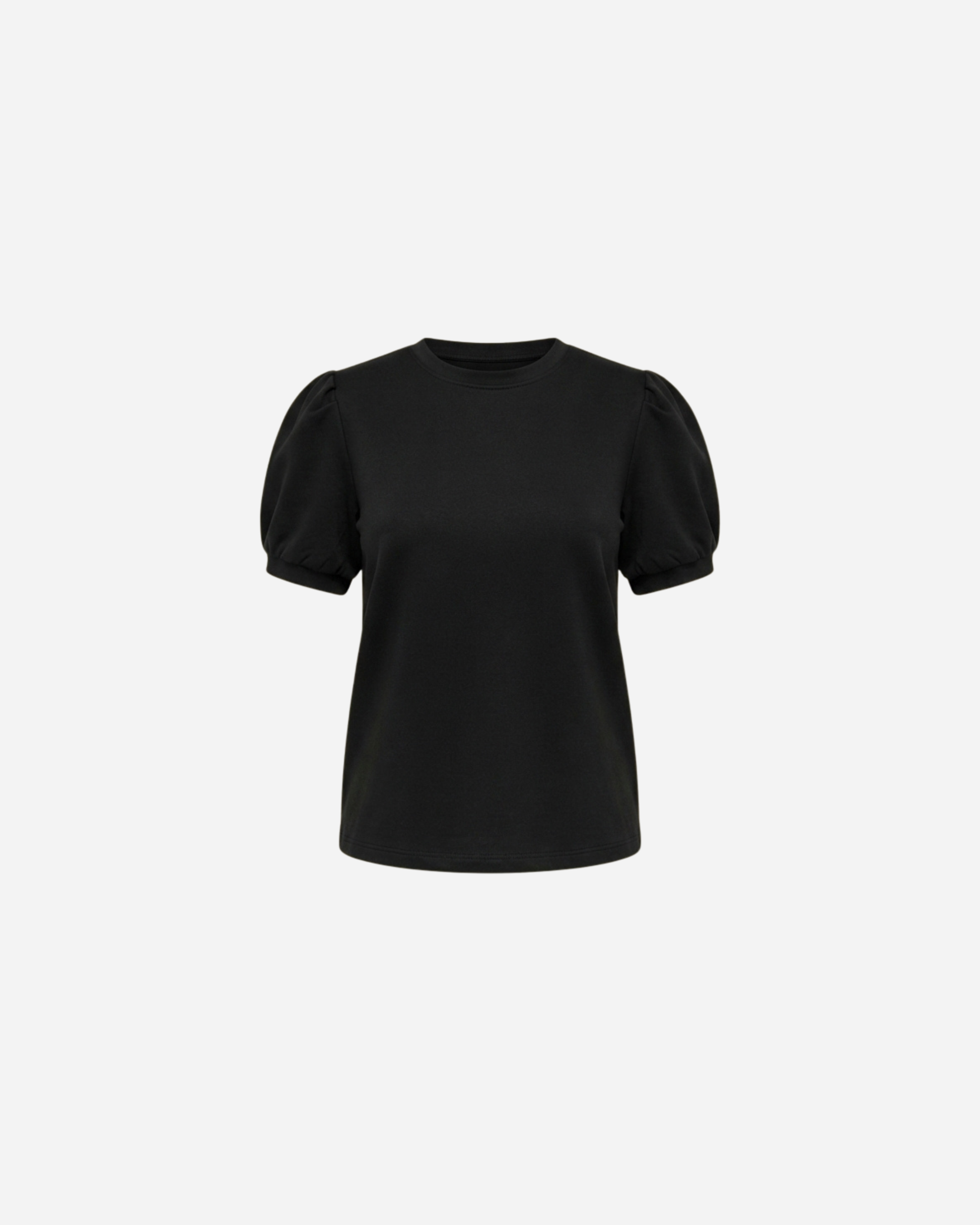 SHIRT MET POFMOUW ZWART