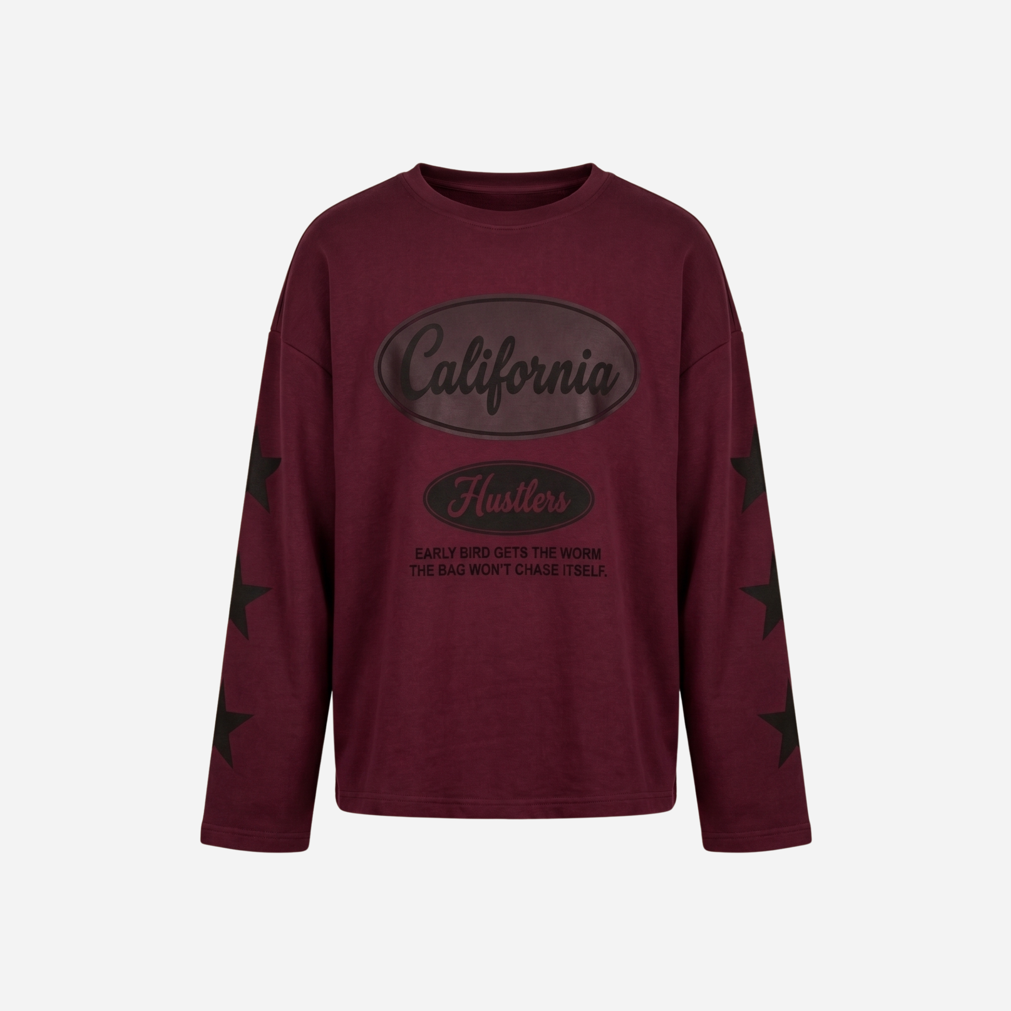 CALIFORNIA STAR SWEATER BURGUNDY