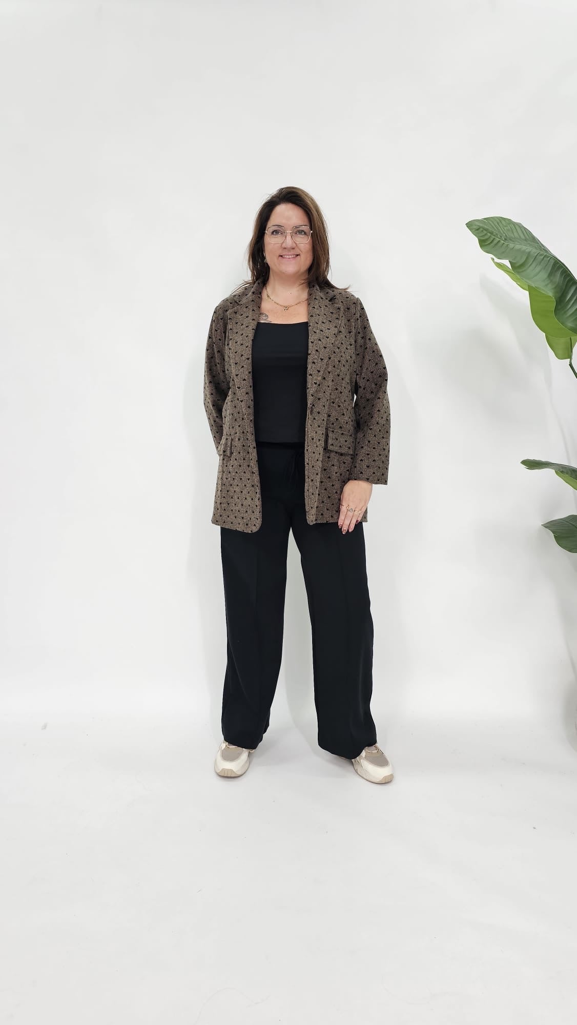 HARTJES VISGRAAT BLAZER ESPRESSO