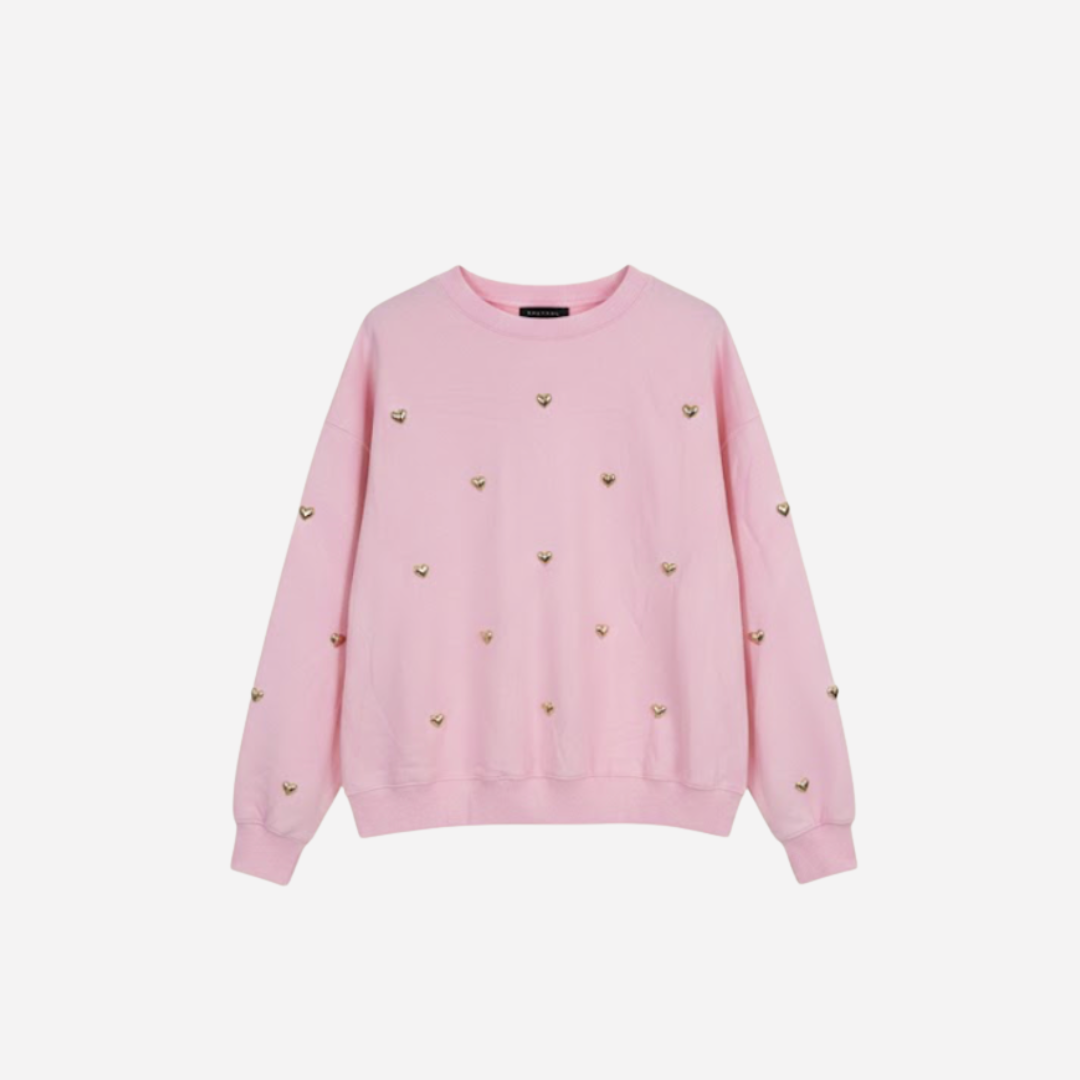 HEART STUD SWEATER - 1904
