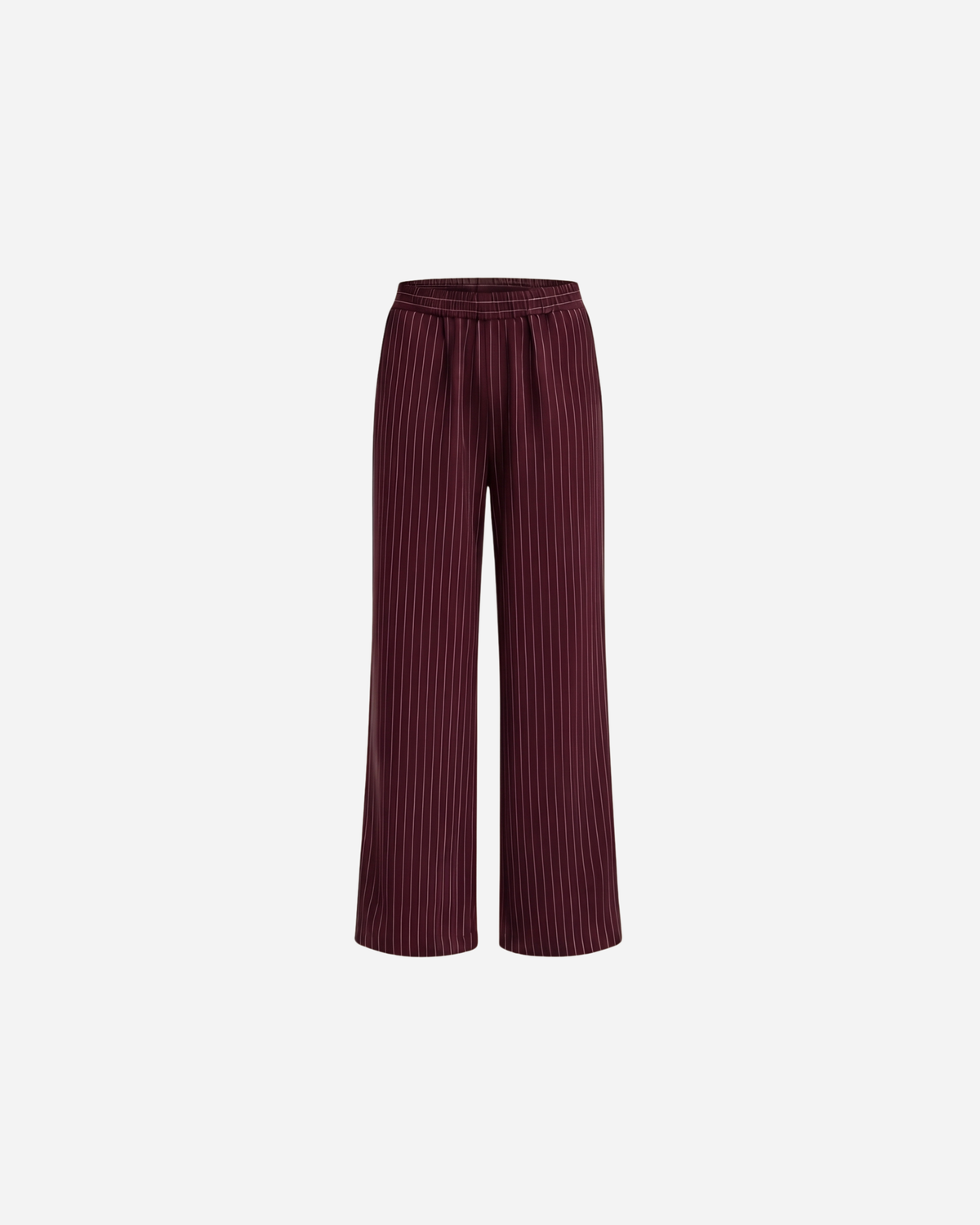 KRIJTSTREEP PANTALON BURGUNDY