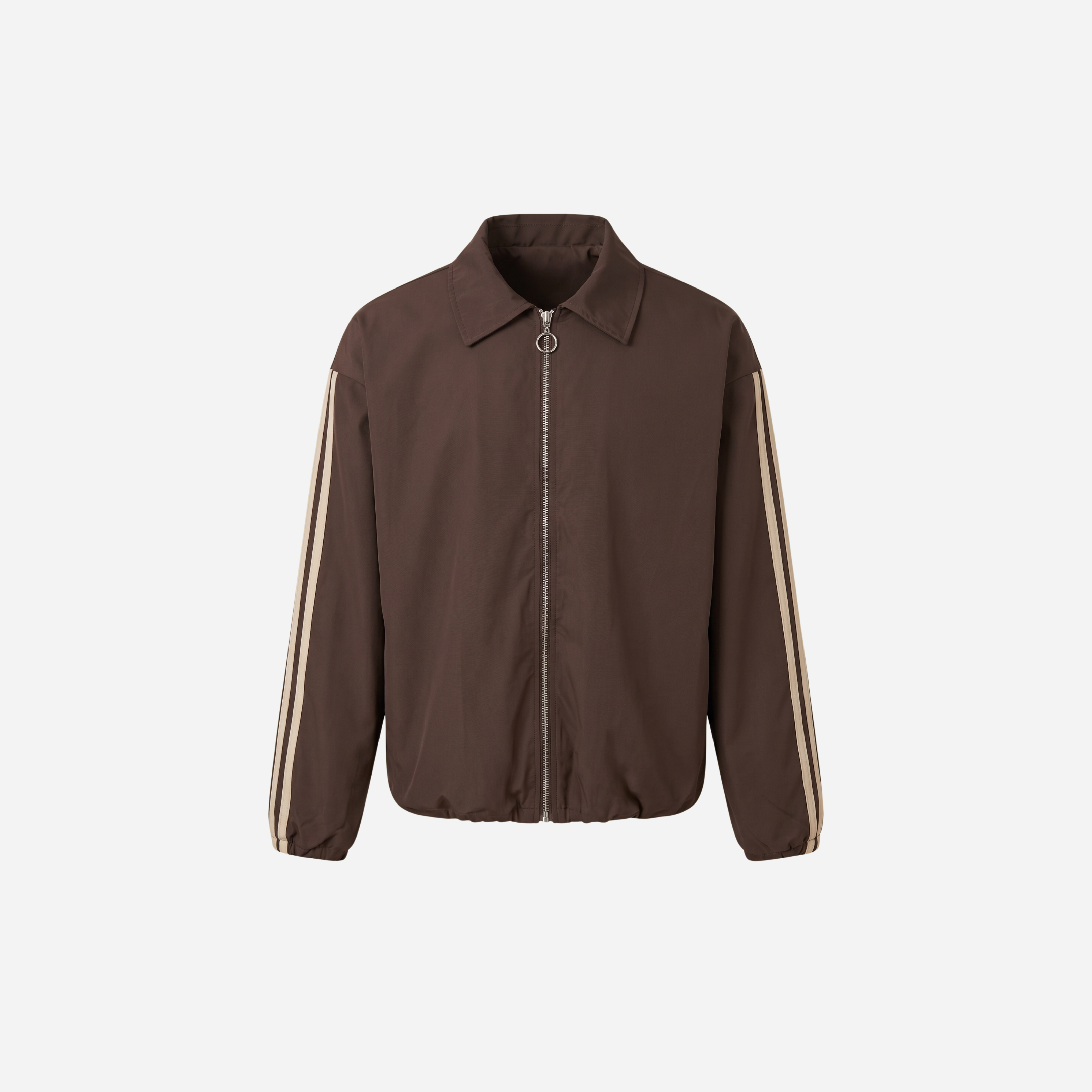 TRIPLE BEIGE STREEP WIND JACK ESPRESSO