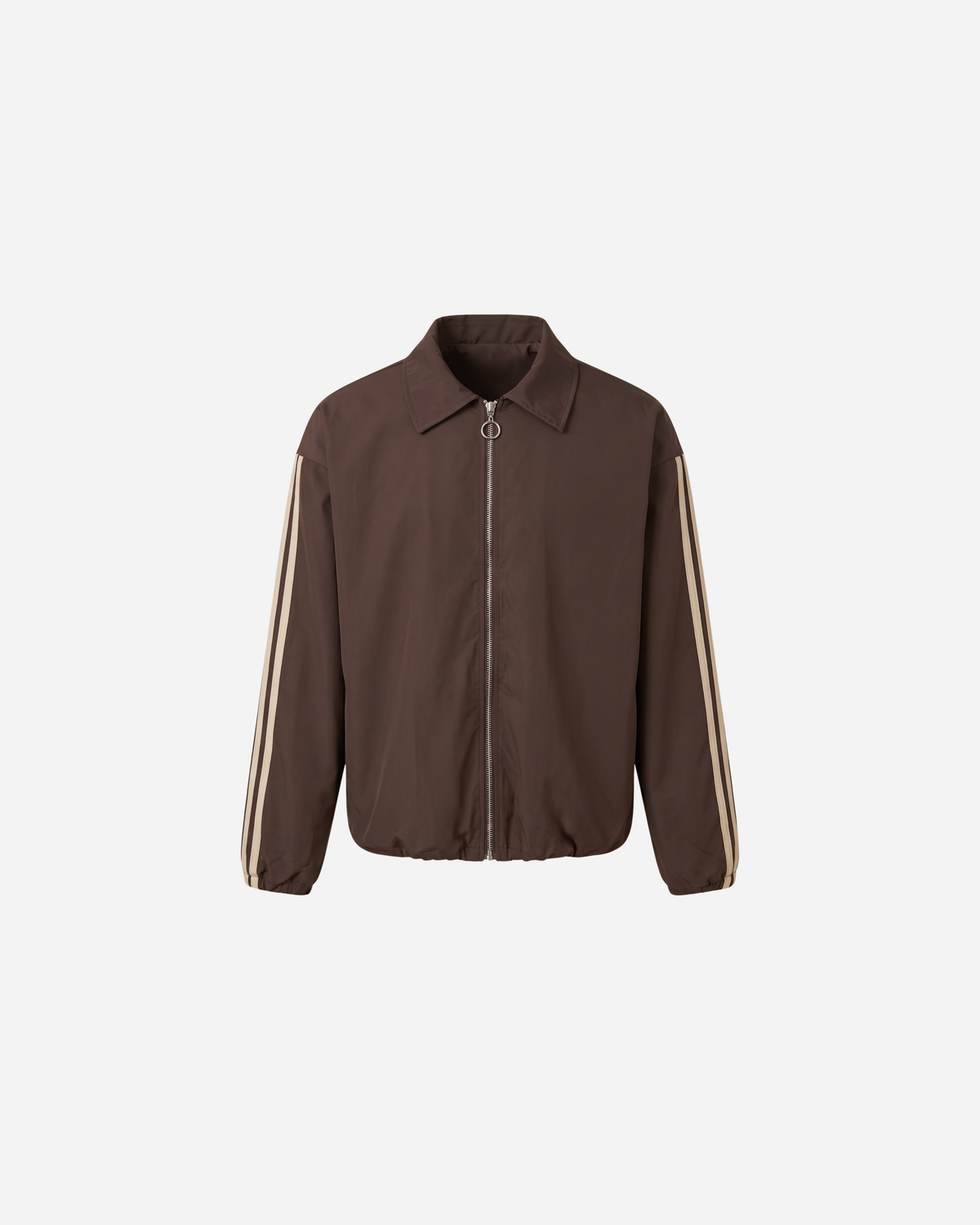 TRIPLE BEIGE STREEP WIND JACK ESPRESSO