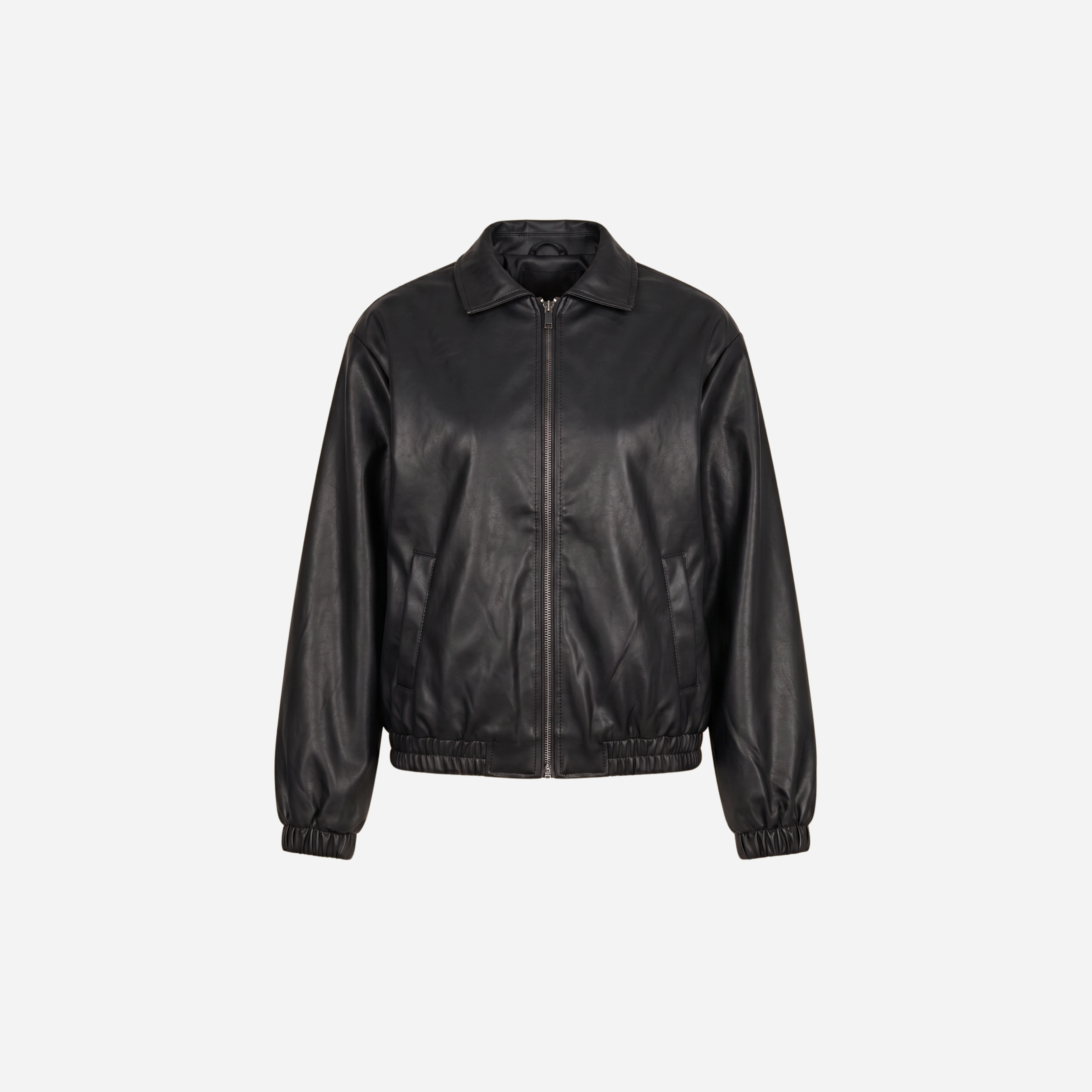 LEATHER LOOK BALLON JACKET - 2161