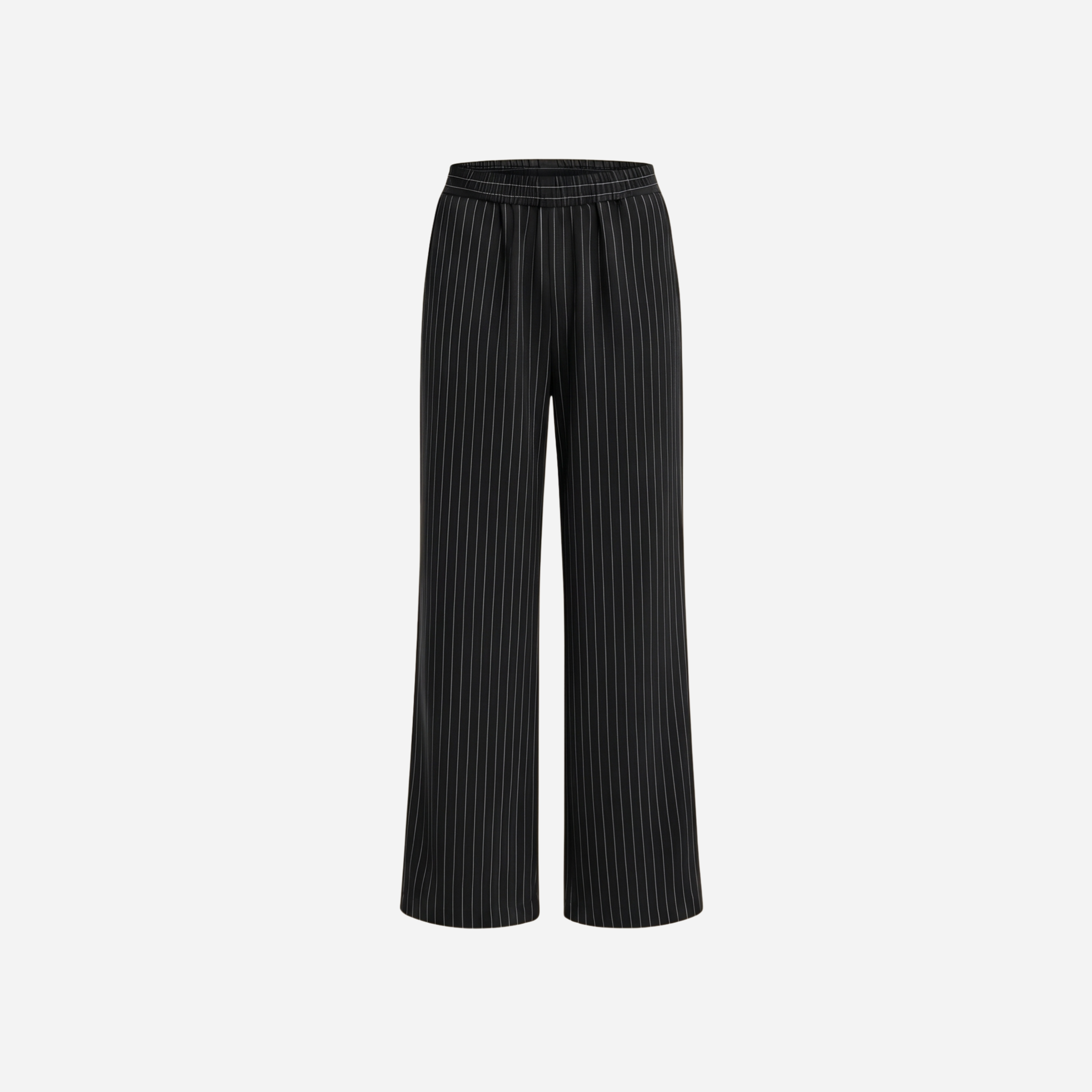 KRIJTSTREEP PANTALON ZWART