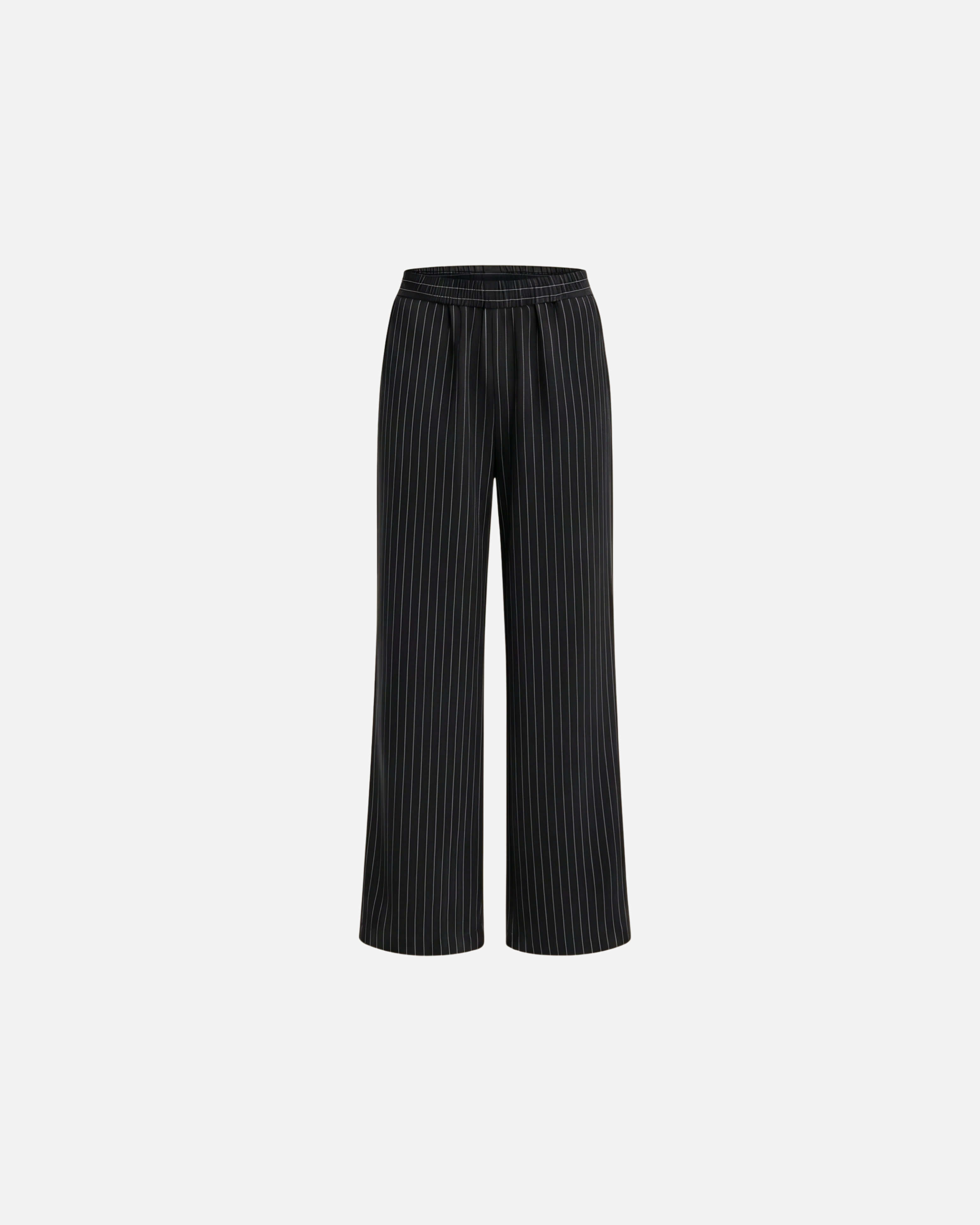 KRIJTSTREEP PANTALON ZWART